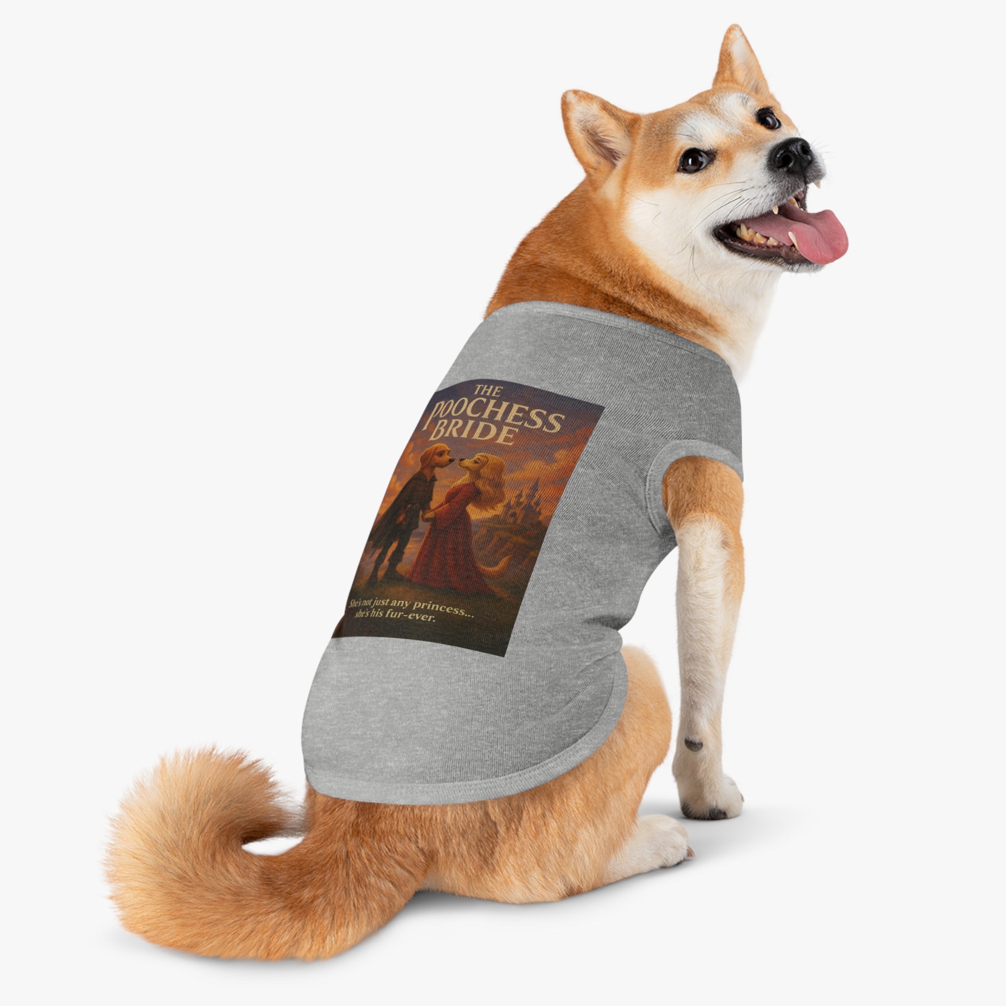 The Poochess Bride Pet Tank Top-- Funny Parody Shirt for Dogs Lovers