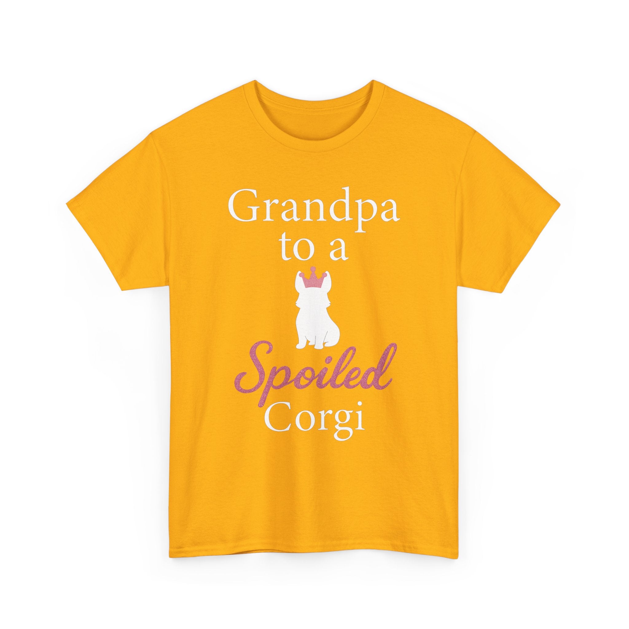 Grandpa to a Spoiled Corgi T-Shirt — Funny Shirt for Dog Lovers