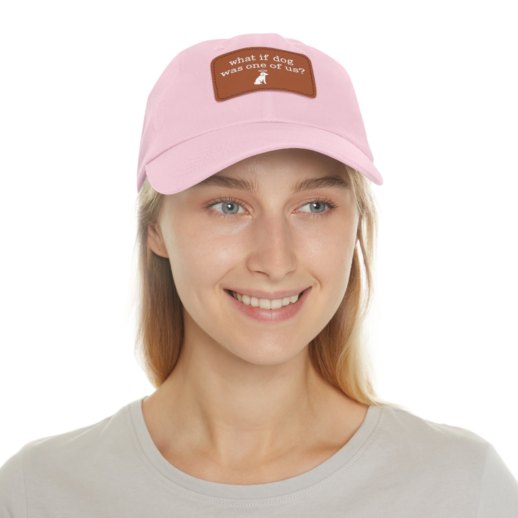 What If Dog Was One of Us Hat with patch (Rectangle) -- Funny Hat for Dog Lovers