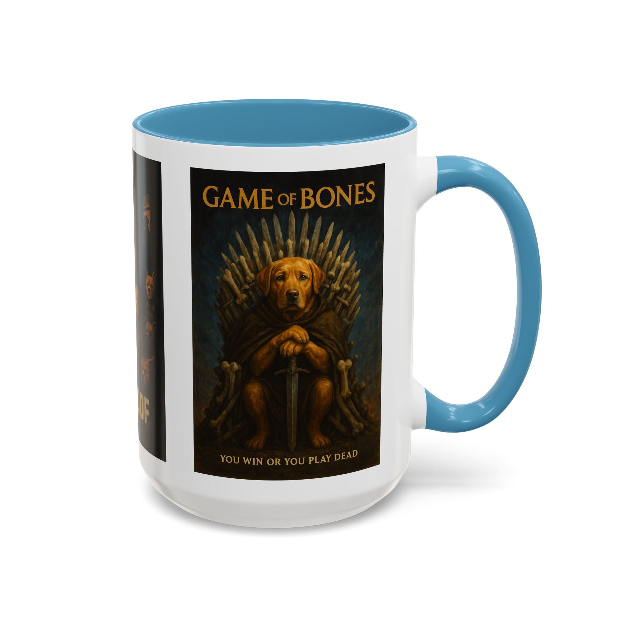 Golden TV Classics Dog Parody Coffee Mug – Mad Men, The Wire & Game of Thrones