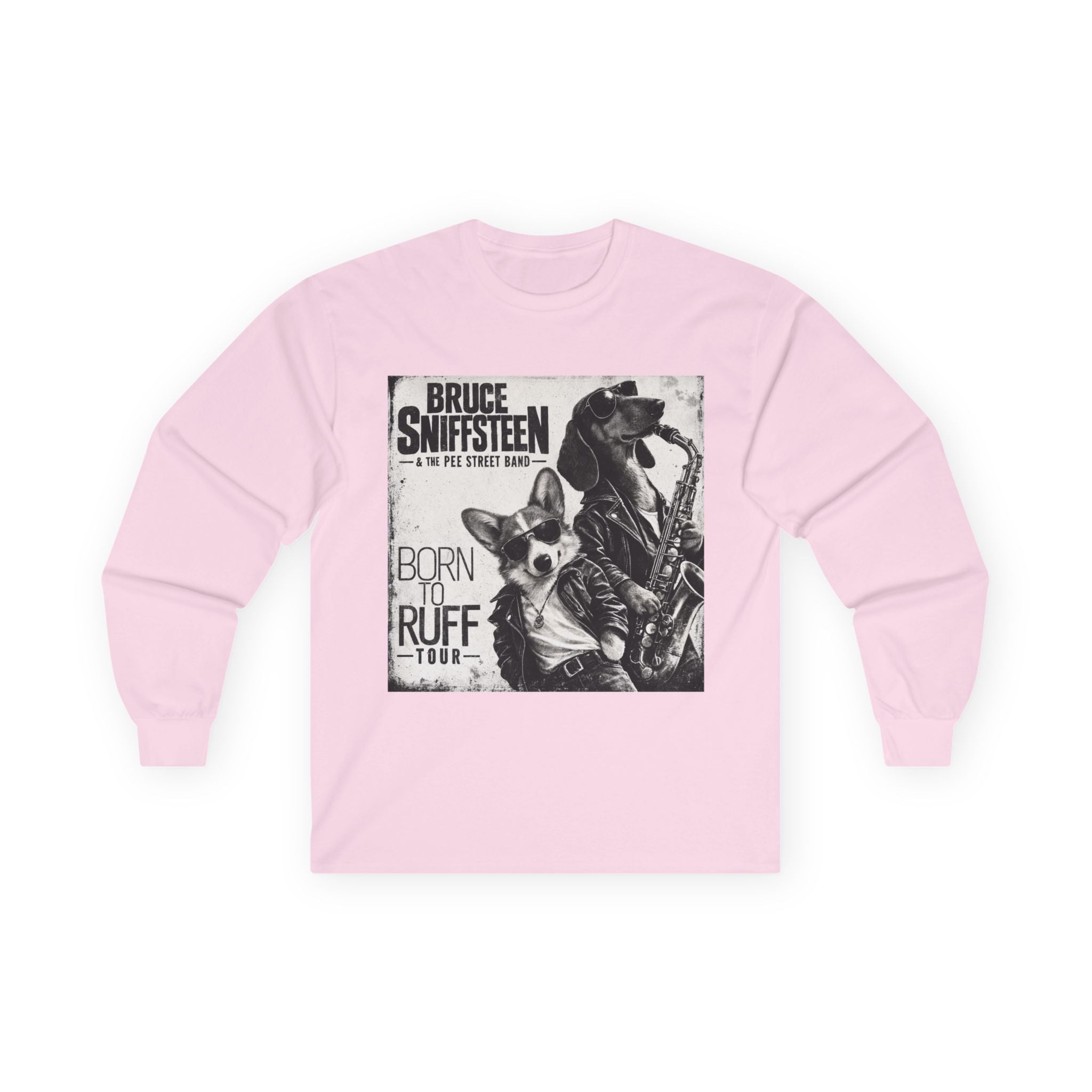 Bruce Sniffsteen & the Pee Street Band Longsleeve Shirt -- Funny Bruce Springsteen 2026 Tour Shirt Parody