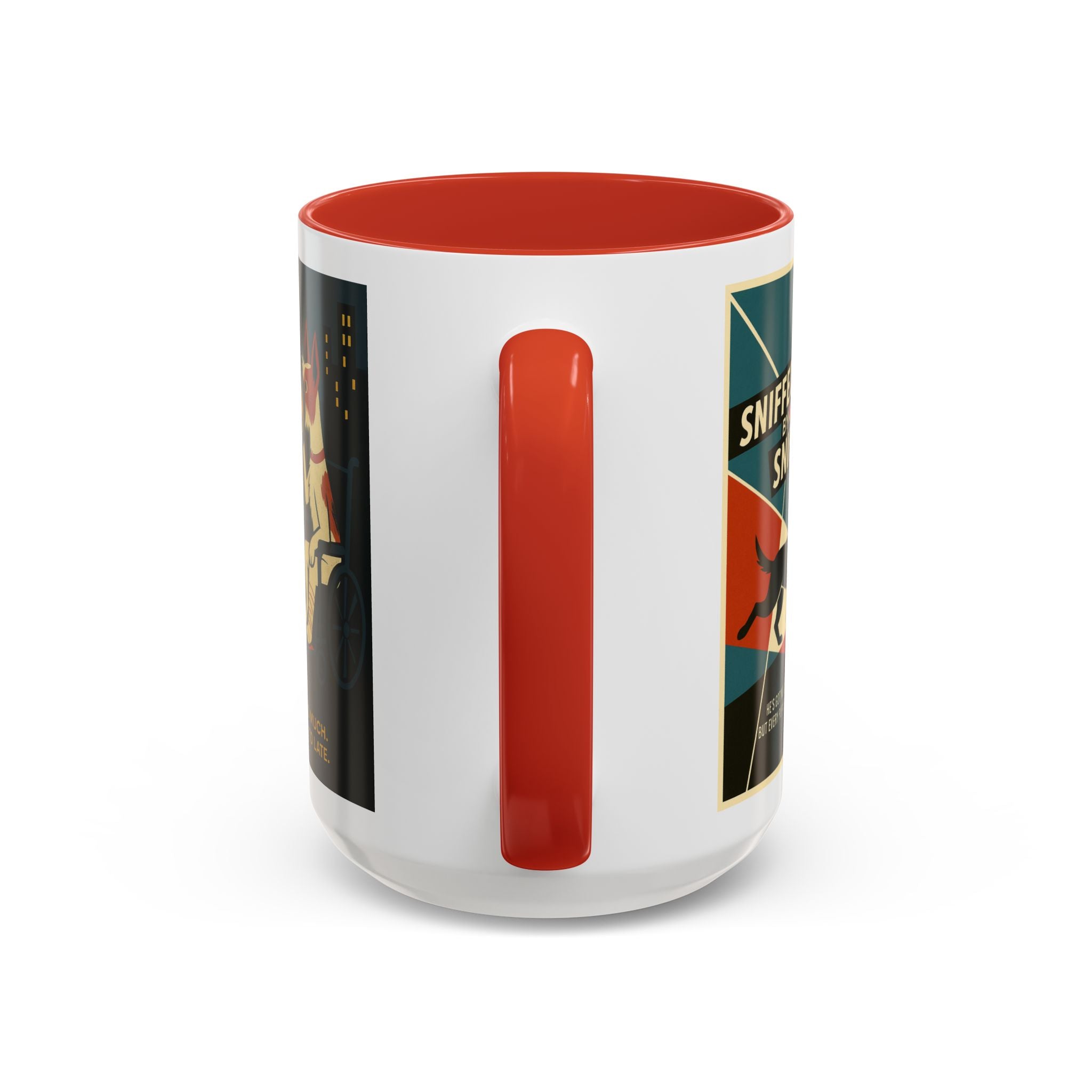 Alfred Hitchock Dog Parody Mug – Funny Gift for Classic Movie Lovers