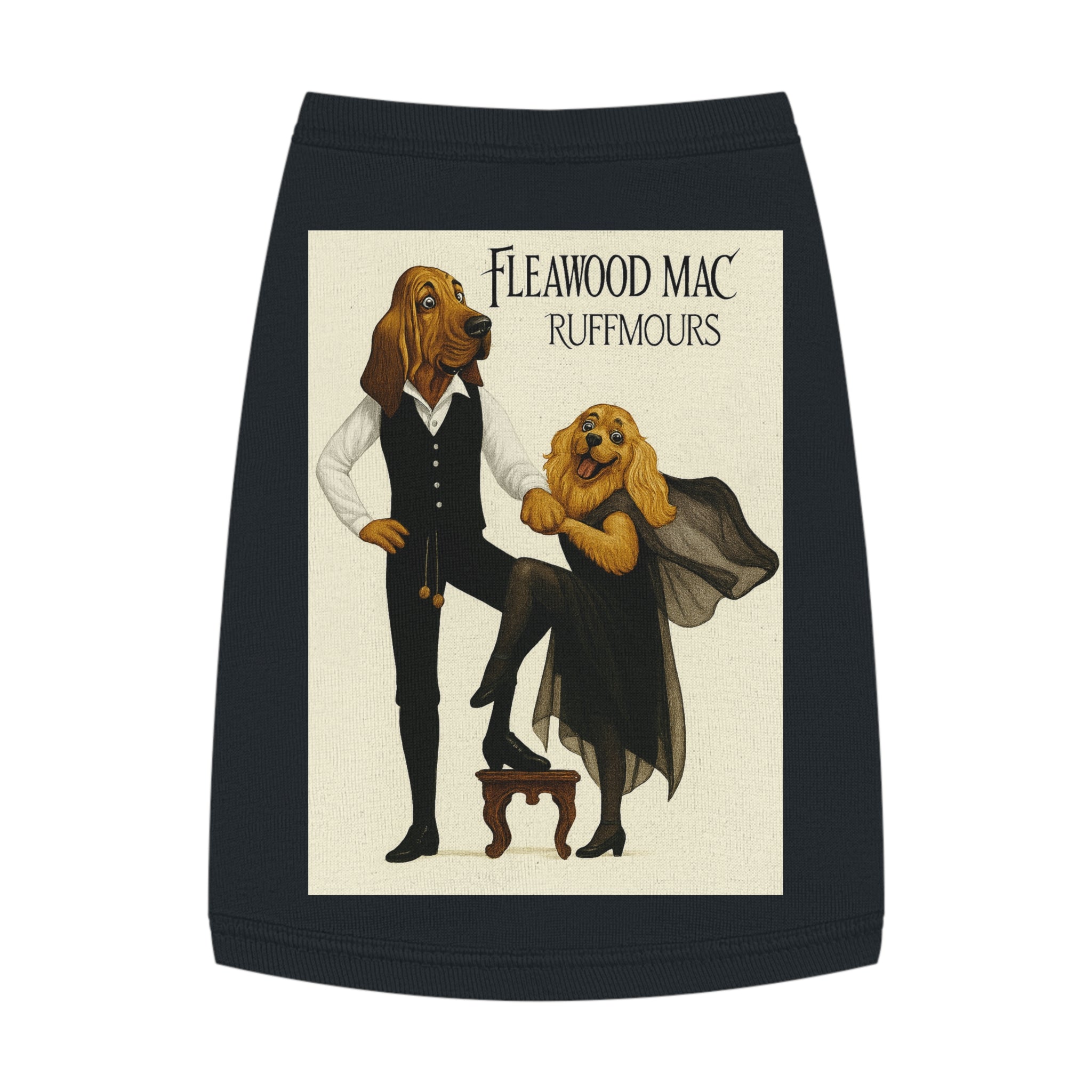 Fleetwoof Mac Ruffmours Pet Tank Top -- Funny Fleetwood Mac Parody Shirt for Dog Lovers