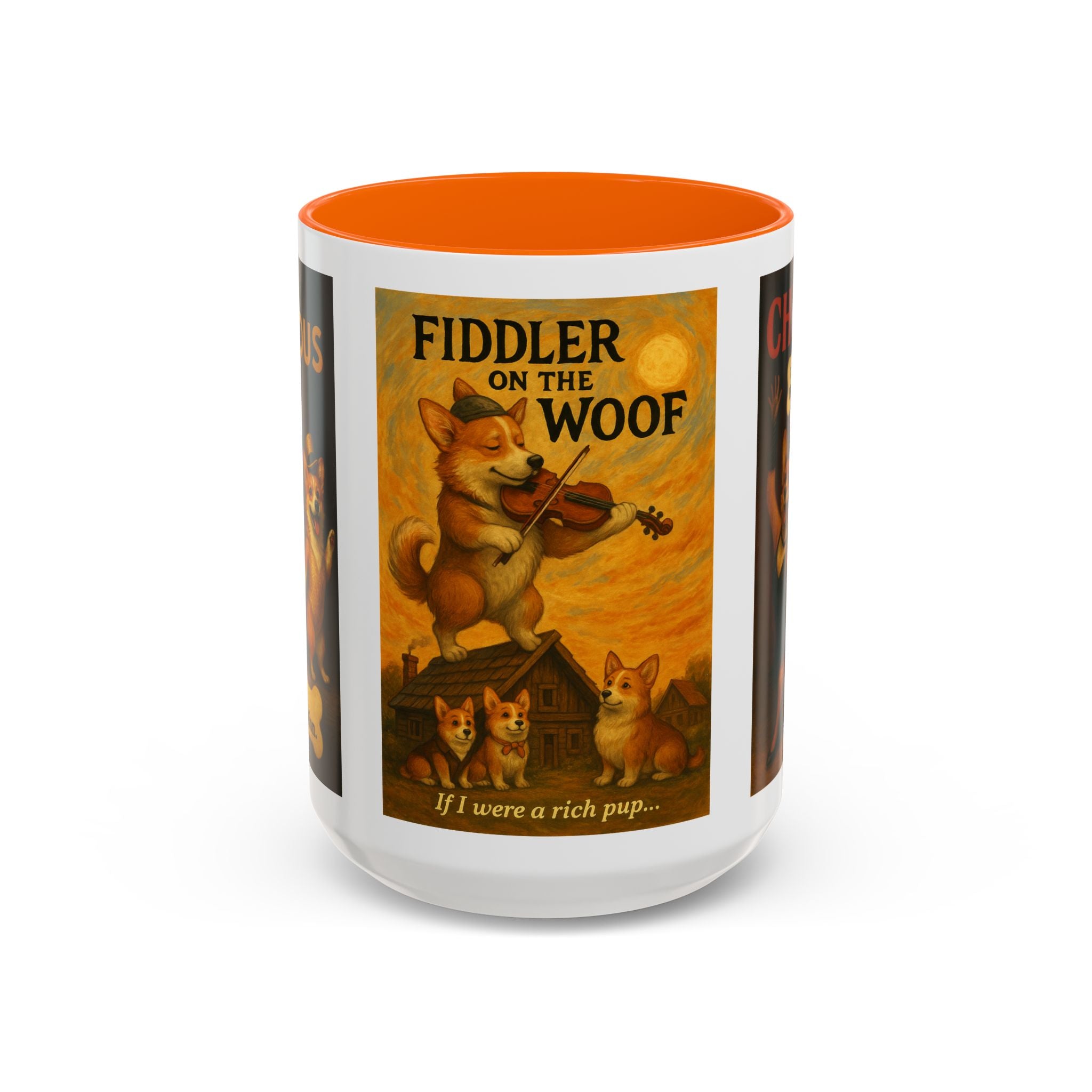 Broadway Dog Parody Mug – Funny Chicago, Fiddler & A Chorus Line Musical Gift