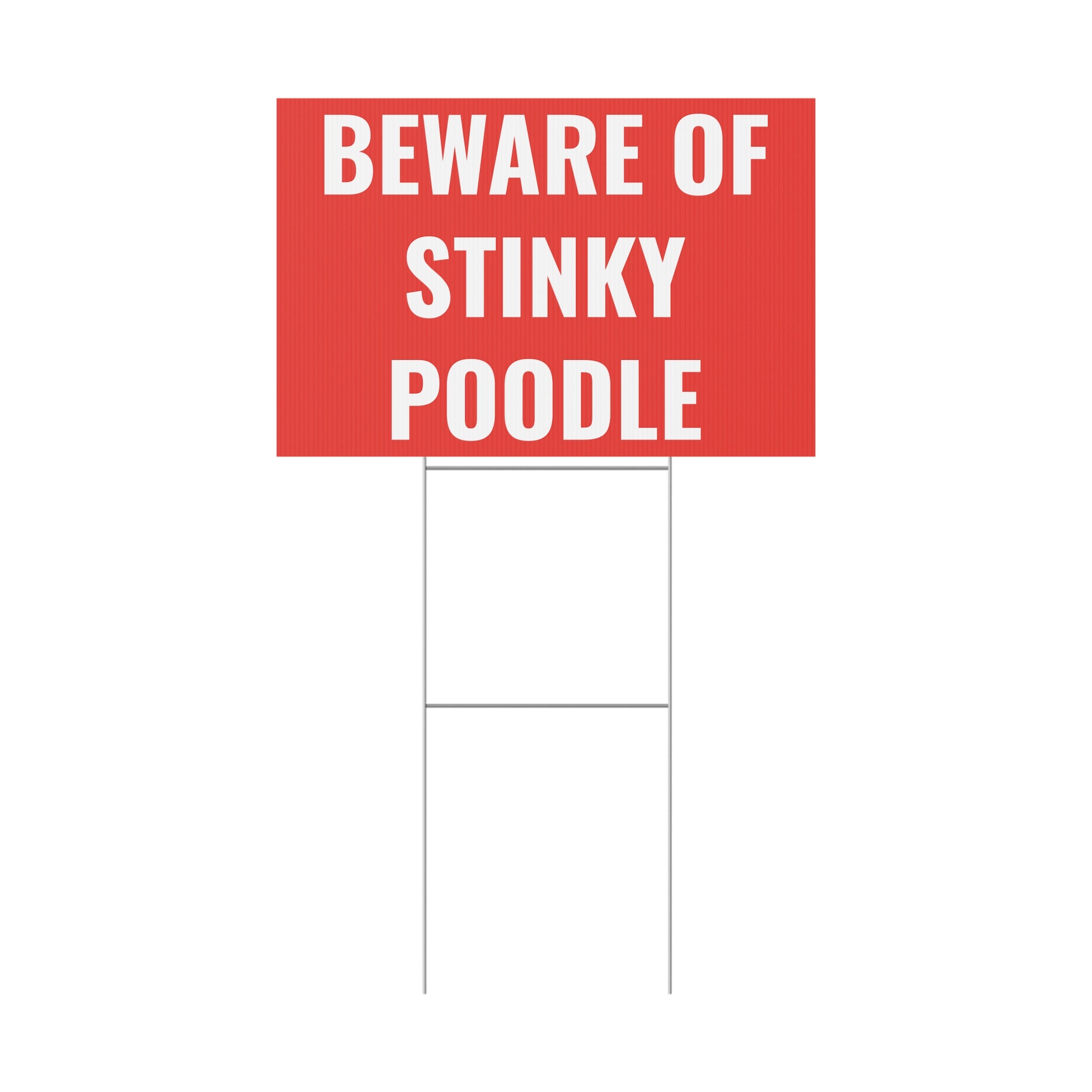 Copy of Copy of Copy of Copy of Beware of Anxious Chihuahua Yard Sign - Funny Dog Warning Plastic Lawn Sign