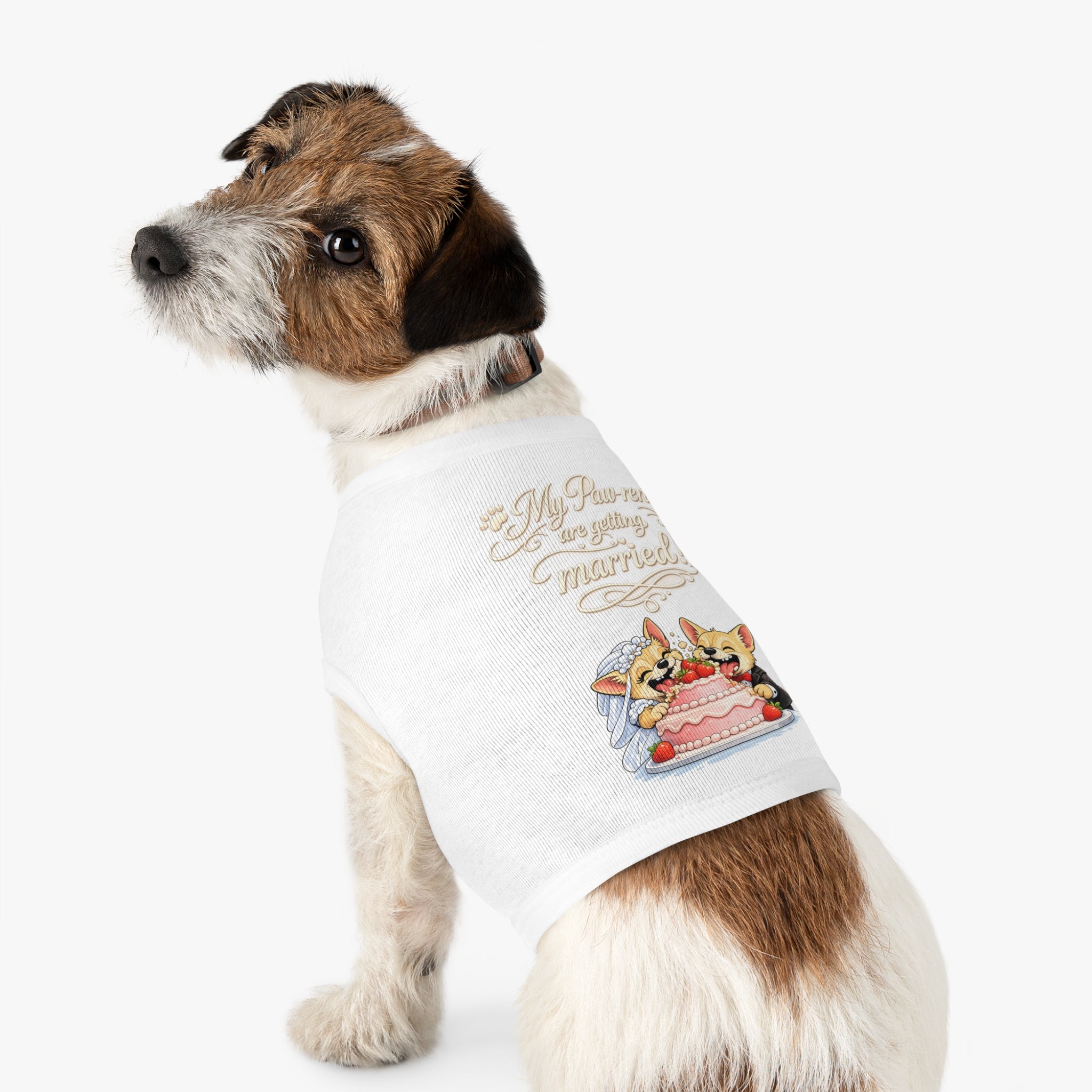 Engagement Gift for Dog Lovers -- My Pawrents Are Getting Married Dog Shirt Wedding Gift (Corgi)