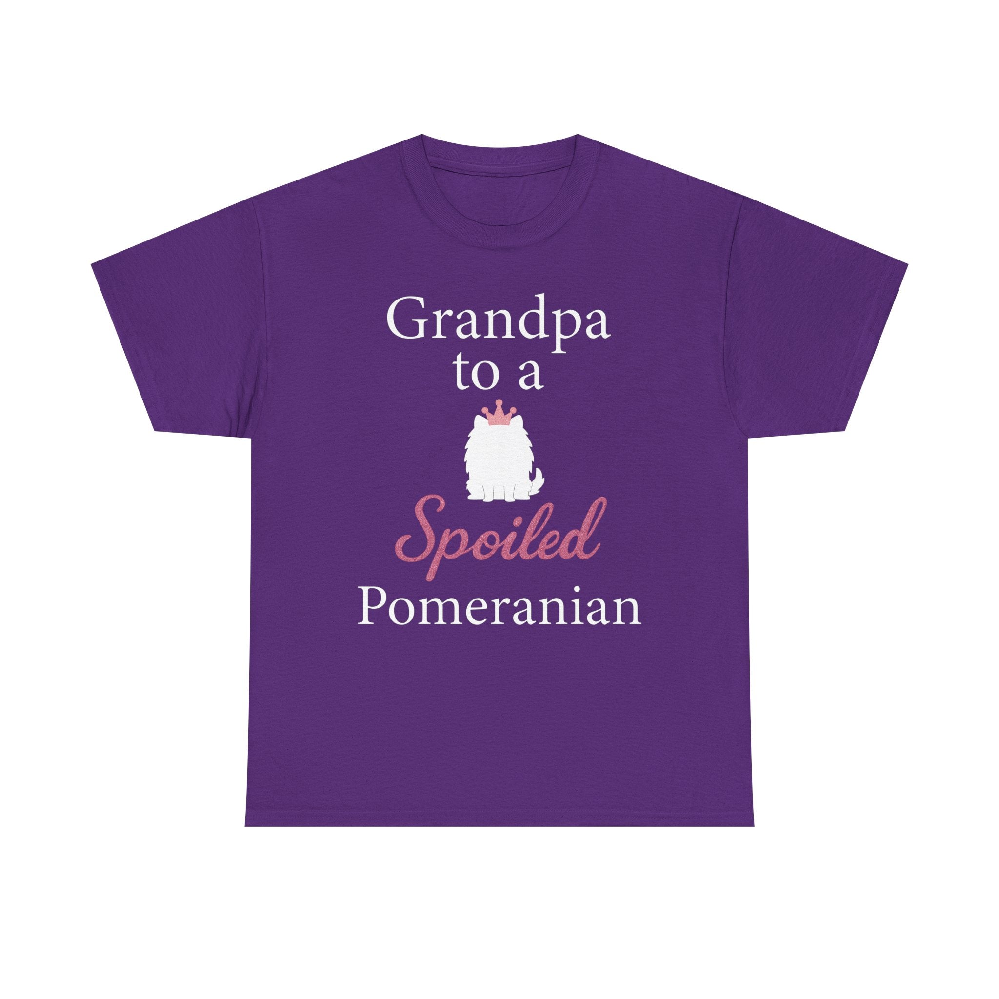 Grandpa to a Spoiled Pomeranian T-Shirt — Funny Shirt for Dog Lovers