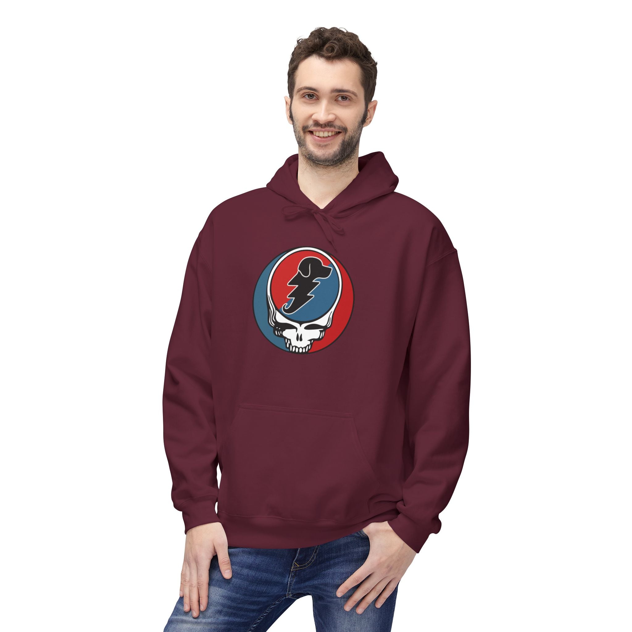Grateful Dead Parody Dog Hoodie — Funny Hoodie for Deadheads and Dog Lovers