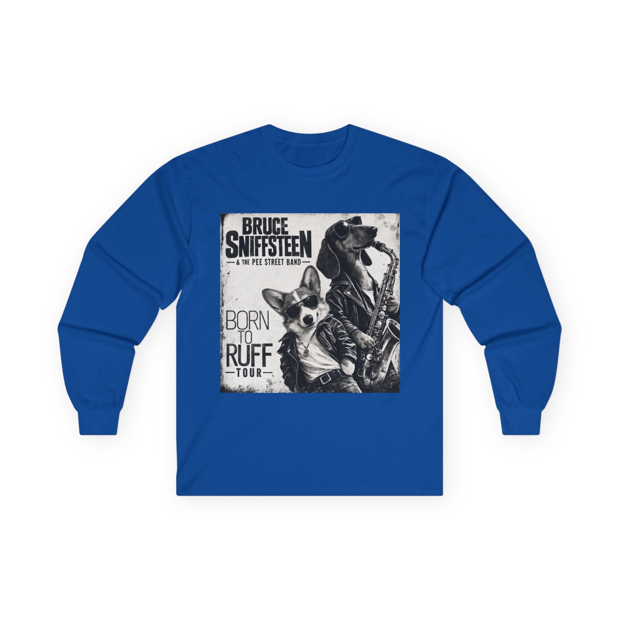 Bruce Sniffsteen & the Pee Street Band Longsleeve Shirt -- Funny Bruce Springsteen 2026 Tour Shirt Parody