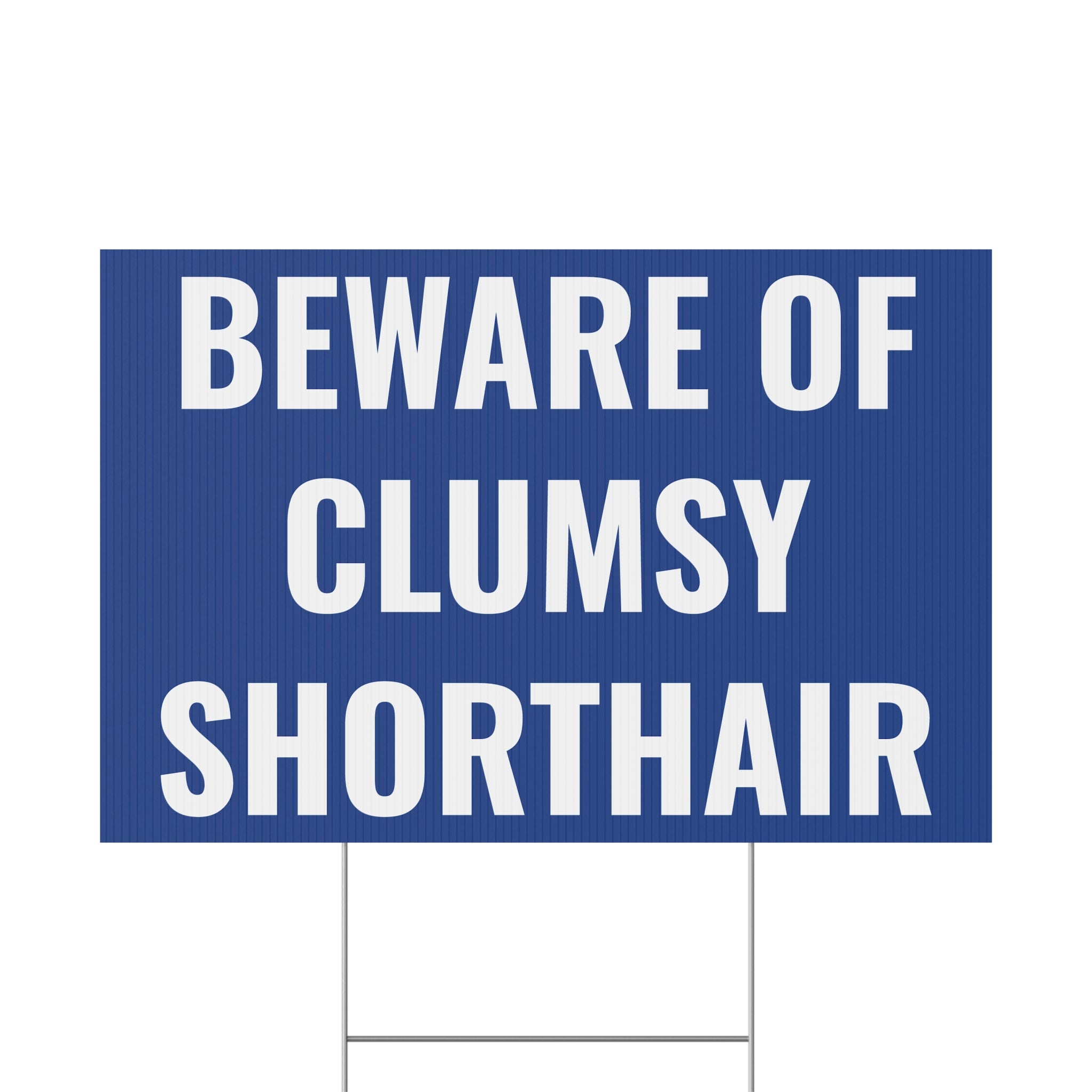 Copy of Beware of Anxious Chihuahua Yard Sign - Funny Dog Warning Plastic Lawn Sign