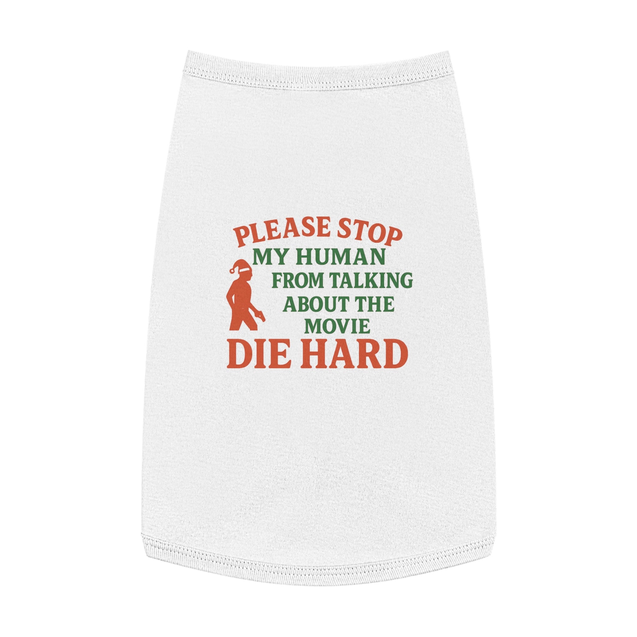 Die Hard Dog Tank Top -- Funny Christmas Apparel for Dogs