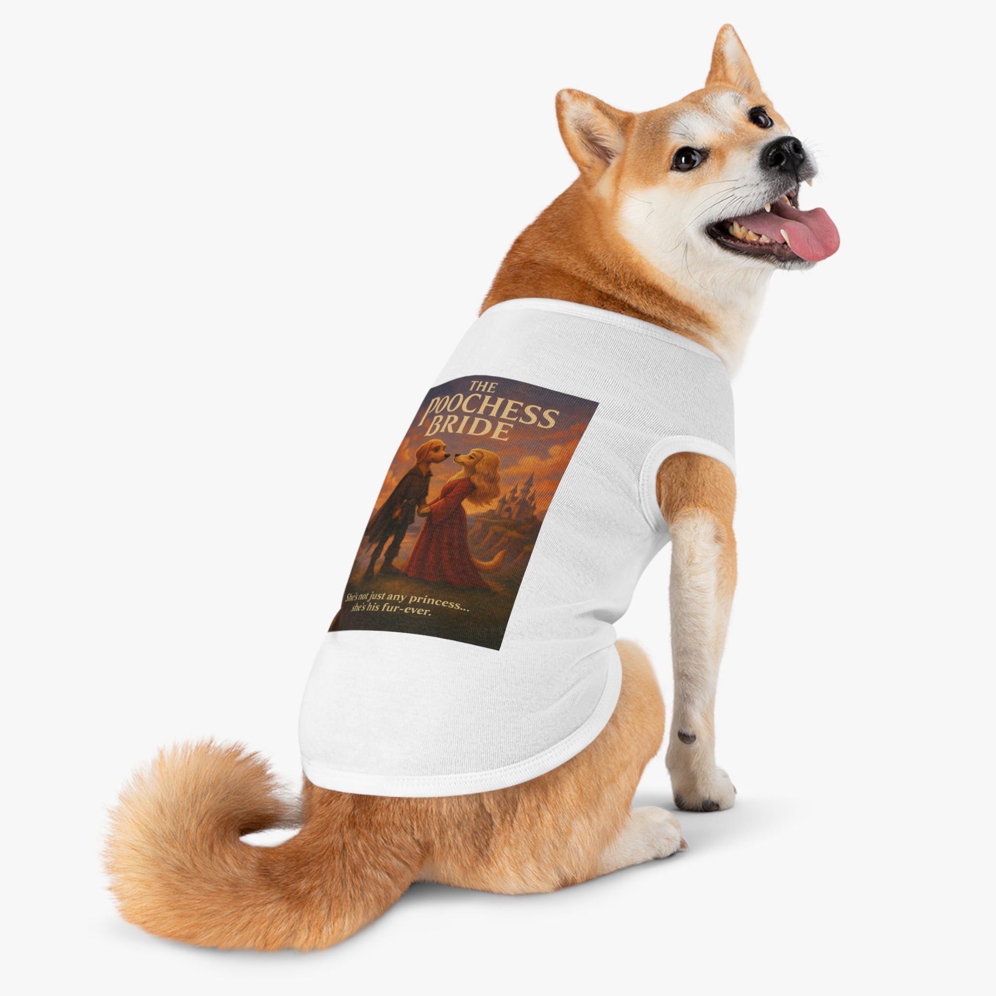 The Poochess Bride Pet Tank Top-- Funny Parody Shirt for Dogs Lovers