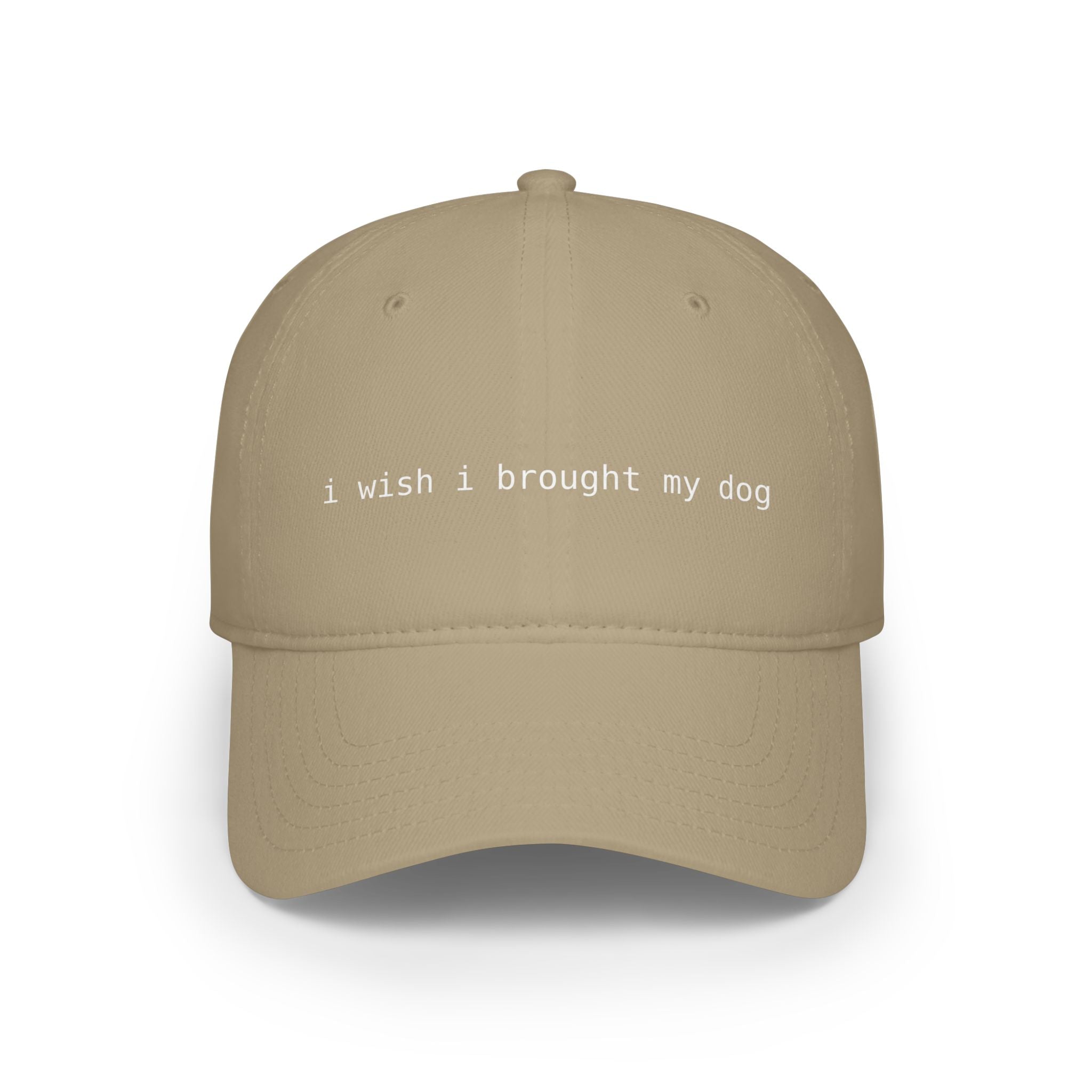 I Wish I Brought My Dog Low Profile Baseball Cap