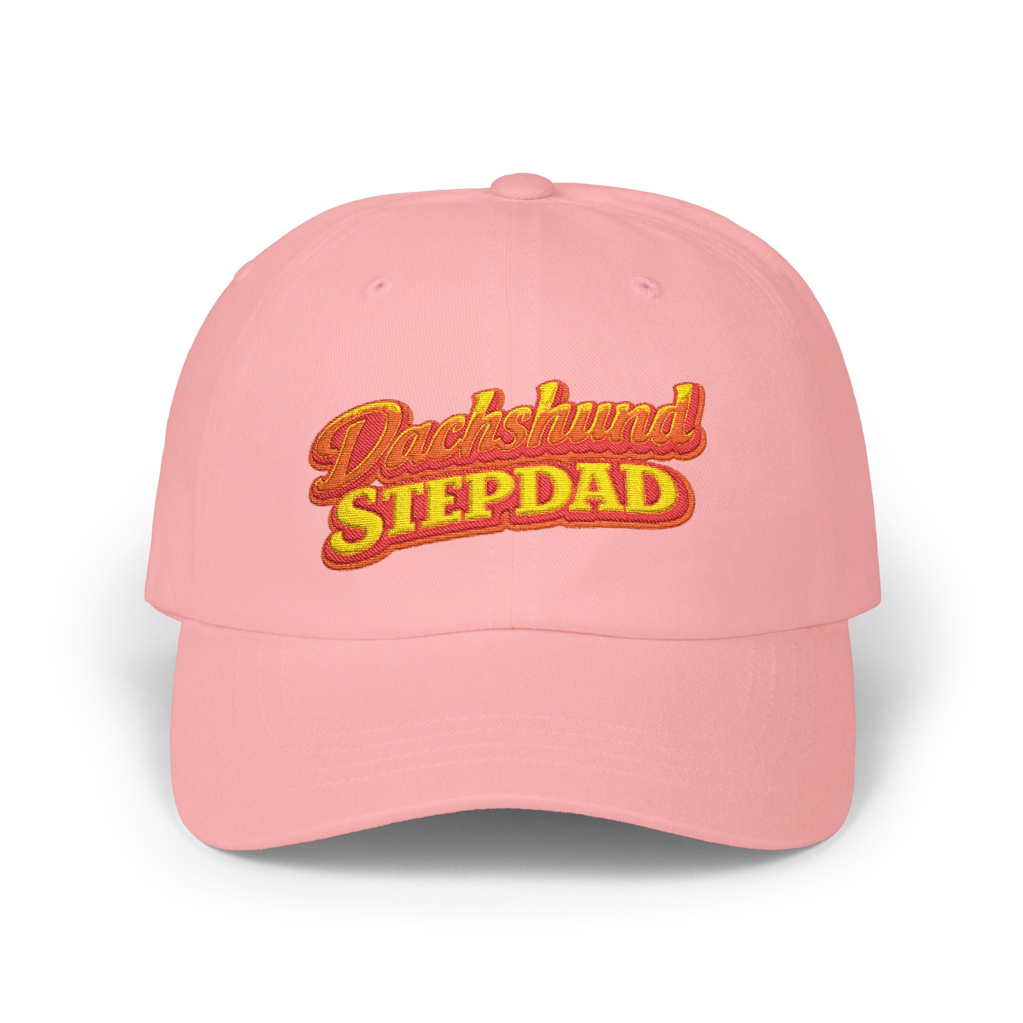 Dachshund Stepdad Dad Cap — Embroidered Baseball Hat for Dog Lovers