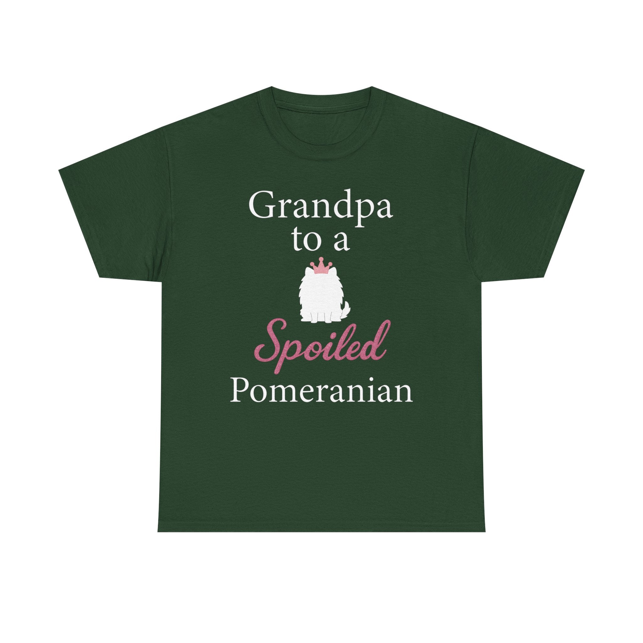 Grandpa to a Spoiled Pomeranian T-Shirt — Funny Shirt for Dog Lovers