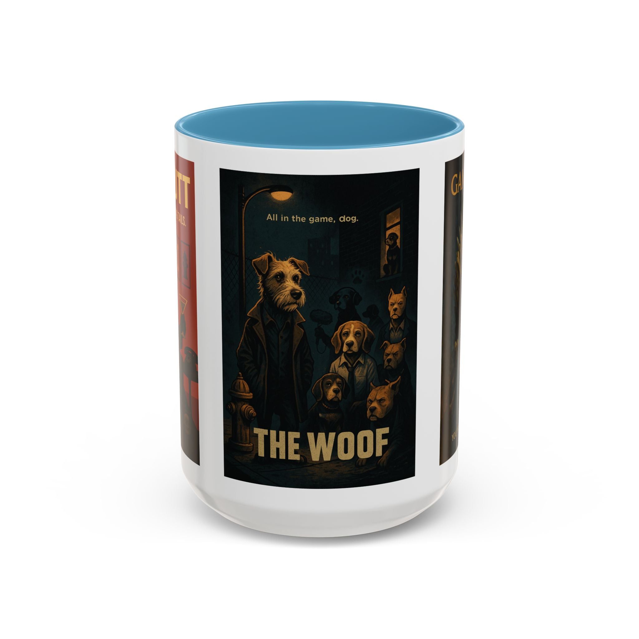 Golden TV Classics Dog Parody Coffee Mug – Mad Men, The Wire & Game of Thrones