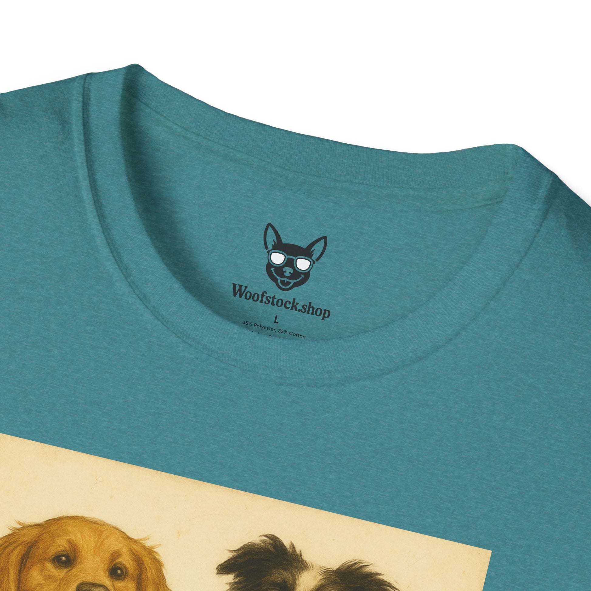 American Pie Movie Poster Dog Parody Unisex Softstyle T-Shirt -- Funny Dog Movie Tee for Film and Dog Lovers