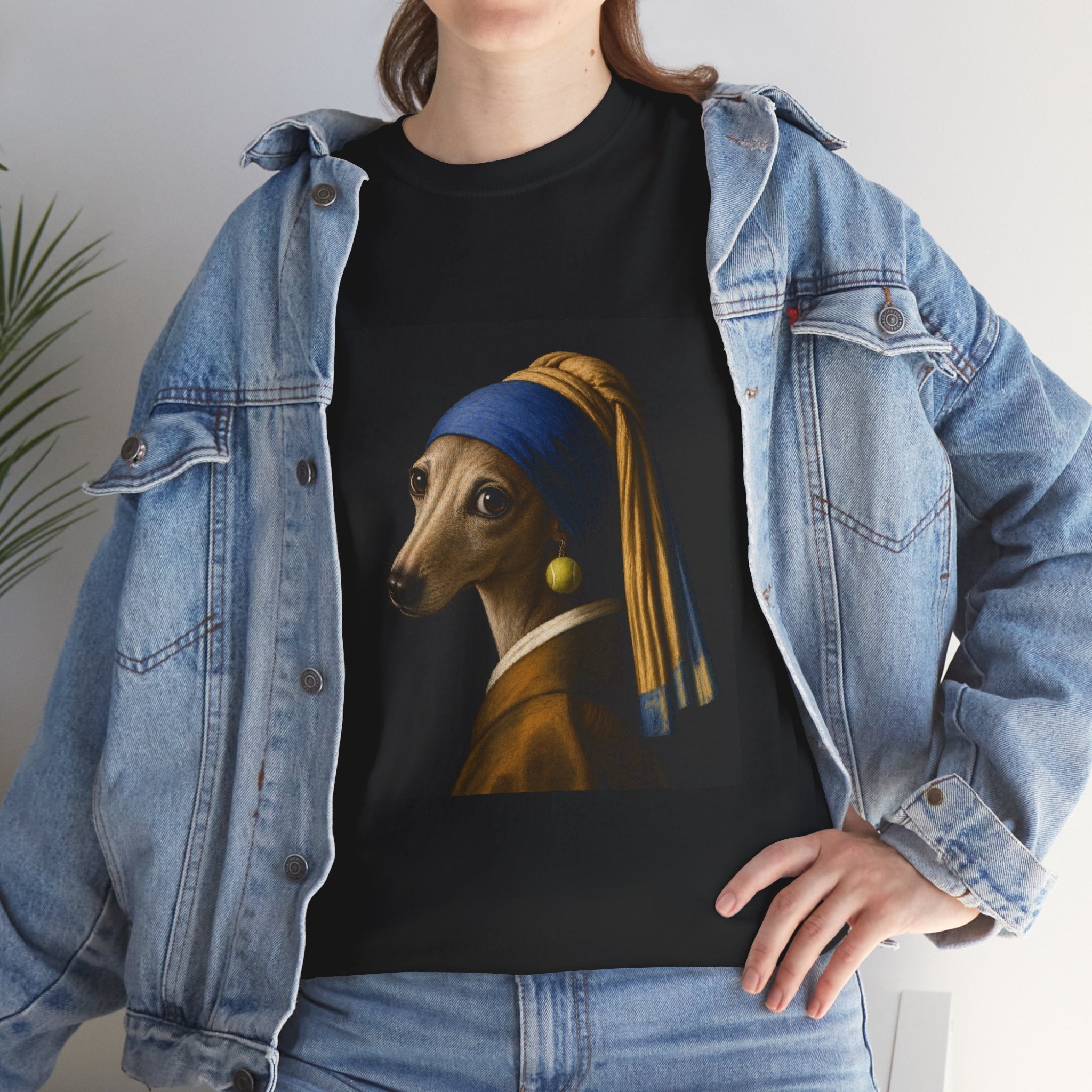 The Girl With the Fuzzy Earring -- Funny Shirt for Dog and Art Lovers
