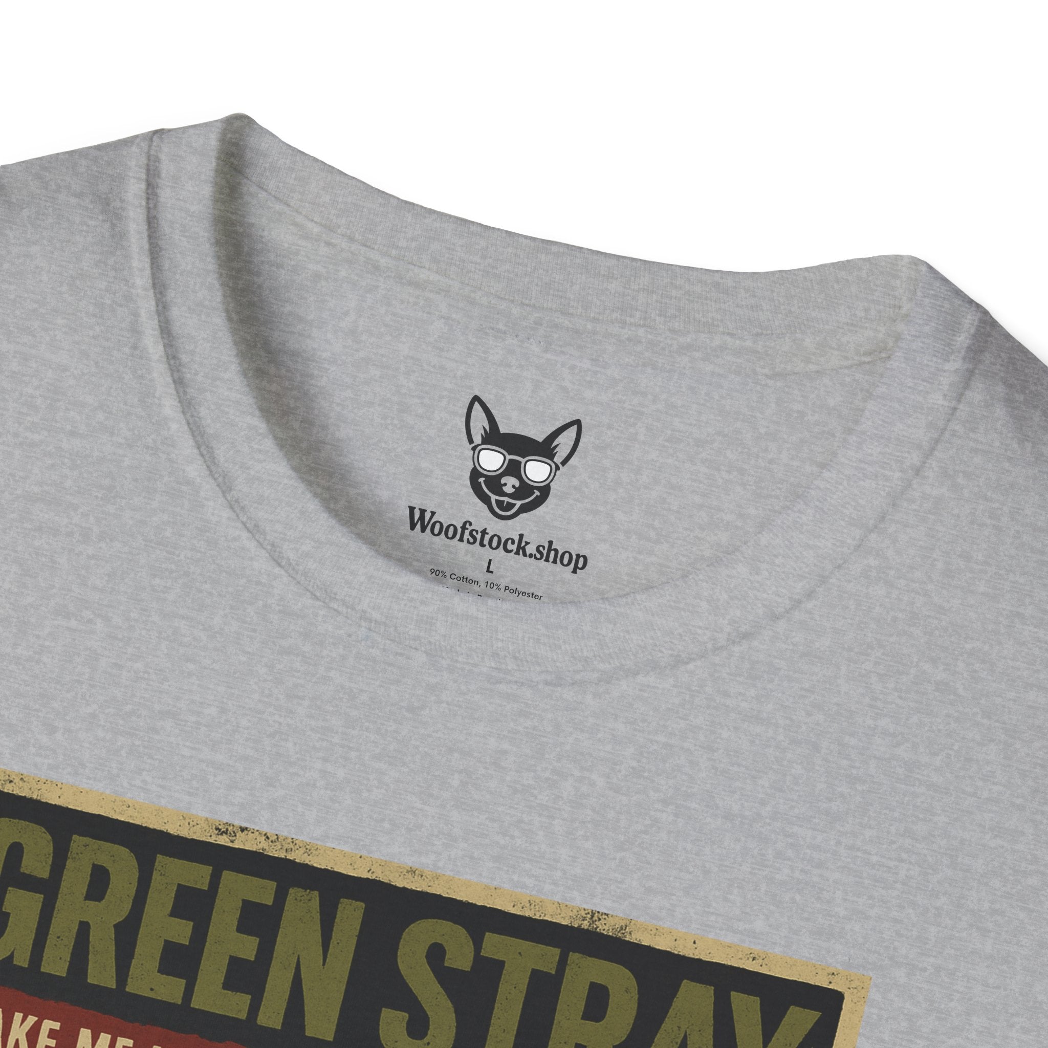 Green Day Concert Poster Dog Parody Unisex Softstyle T-Shirt – Funny Tee for Music and Dog Lovers