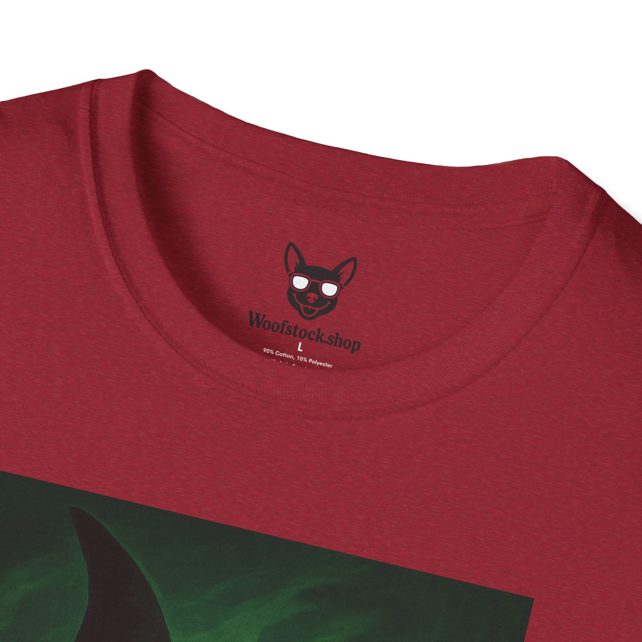 Wicked Broadway Poster Dog Parody Unisex Softstyle T-Shirt -- Funny Dog Shirt for Broadway and Dog Lovers