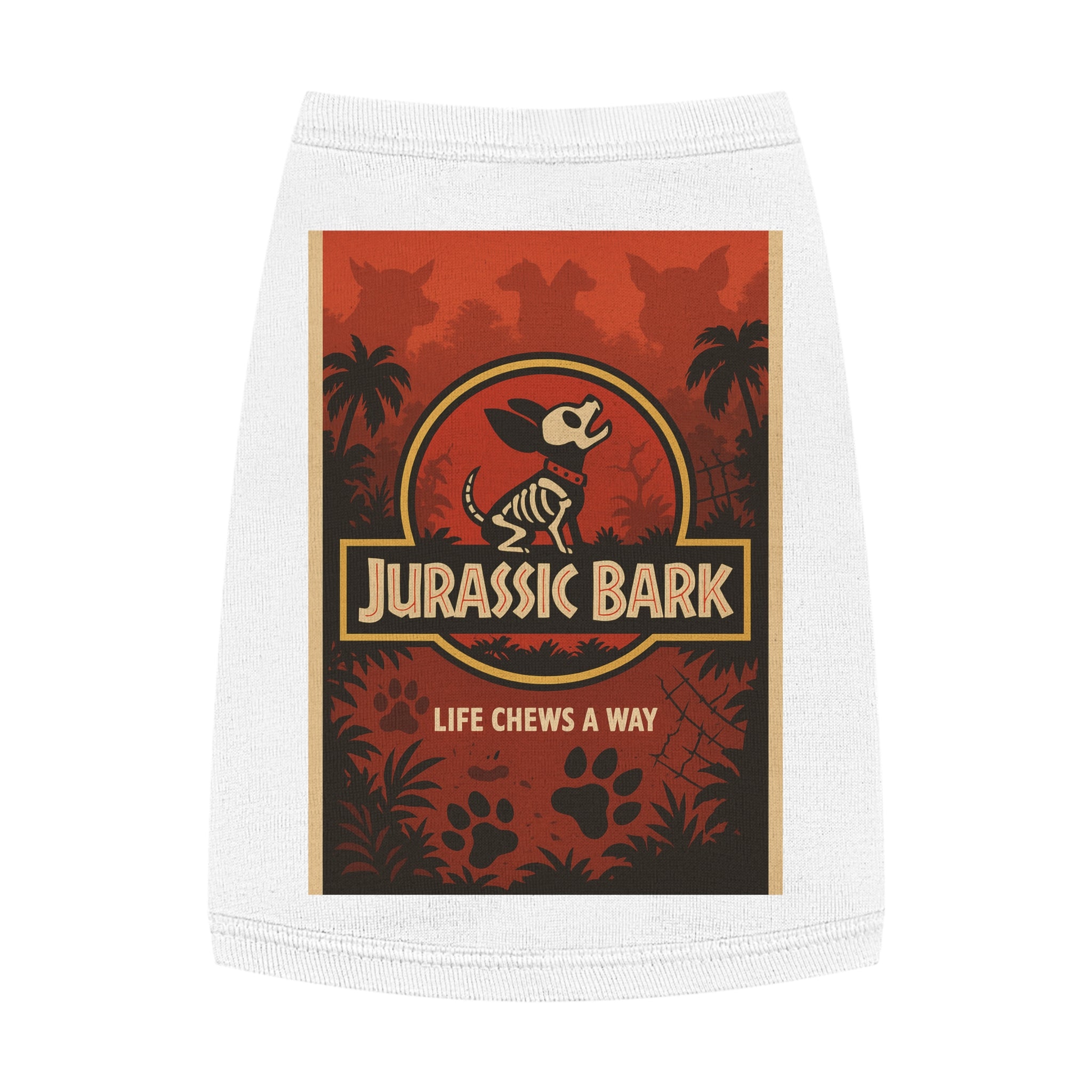 Jurassic Bark Pet Tank Top-- Funny 
