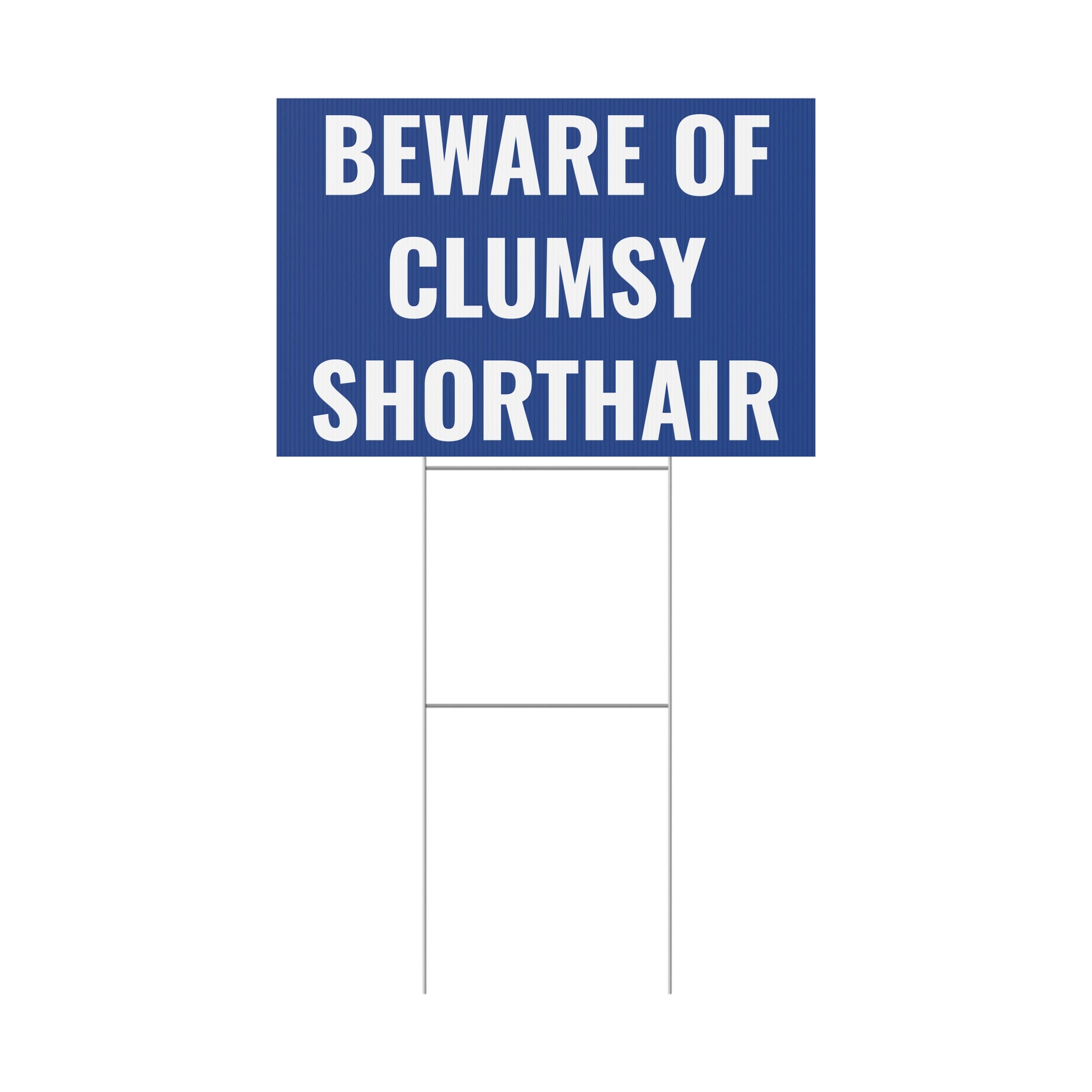 Copy of Beware of Anxious Chihuahua Yard Sign - Funny Dog Warning Plastic Lawn Sign
