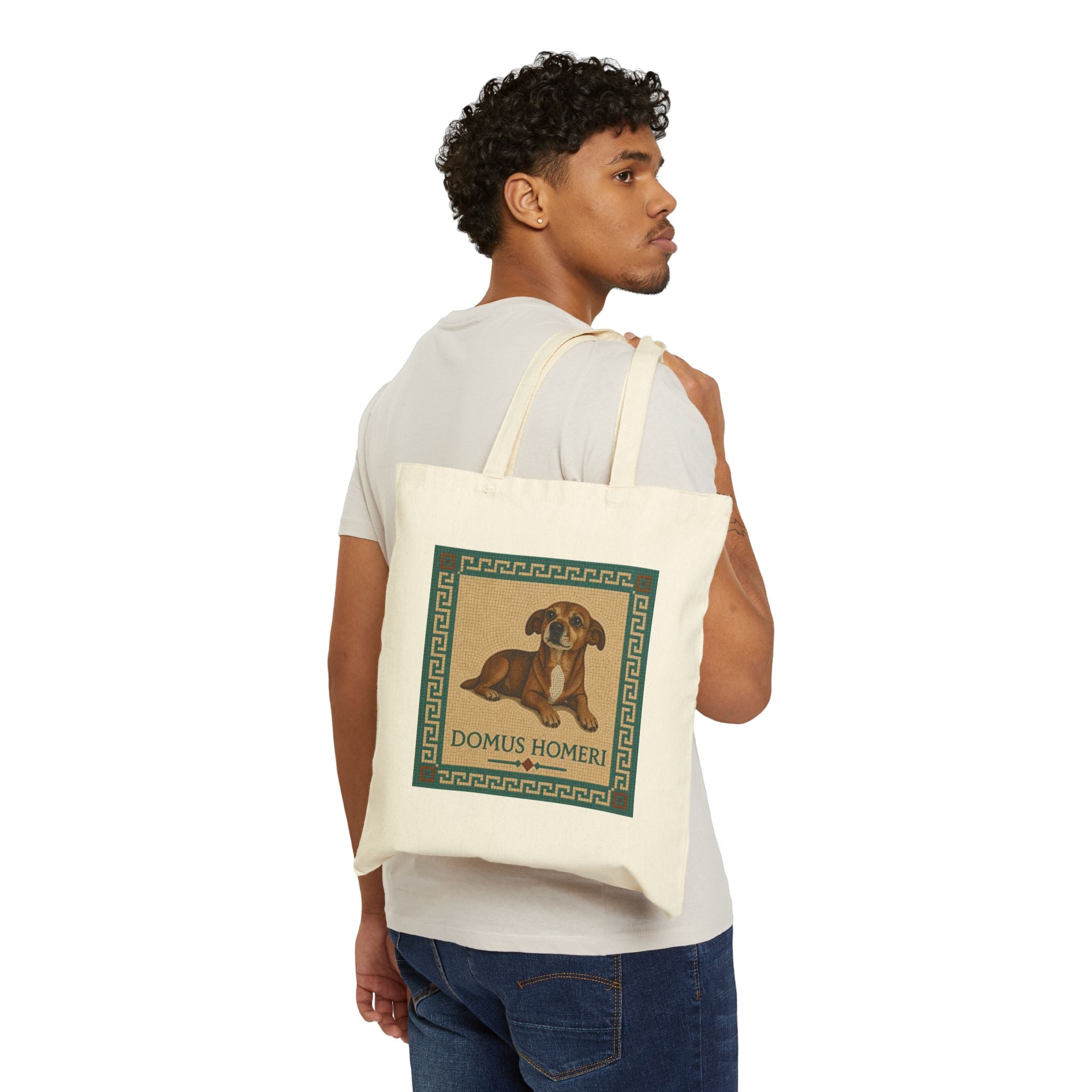 Tote Bag — Vintage Roman Dog 'Domus Homeri' Canvas Tote