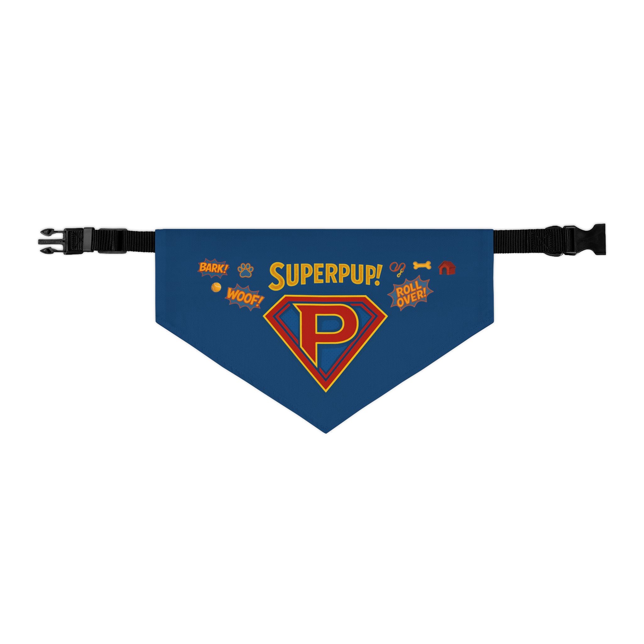 Superpup Pet Bandana Collar -- Cute Comic Book Dog Fashion