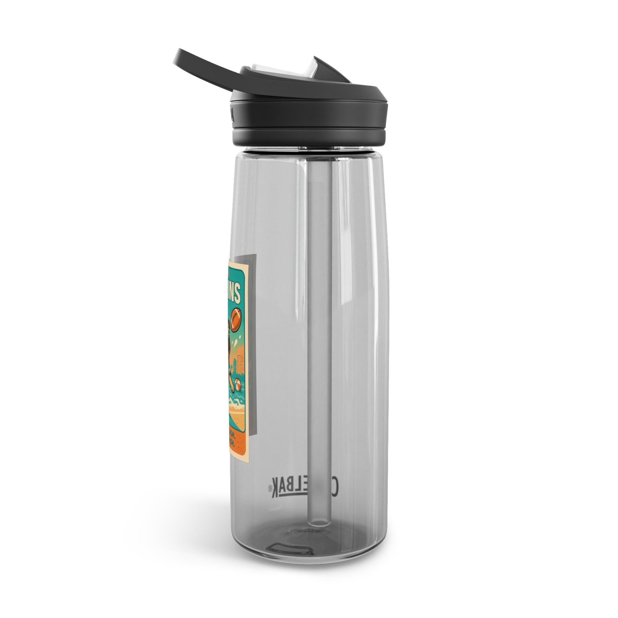 Miami Pugphins 25oz CameBak Water Bottle – Funny Dog Football Team Gift