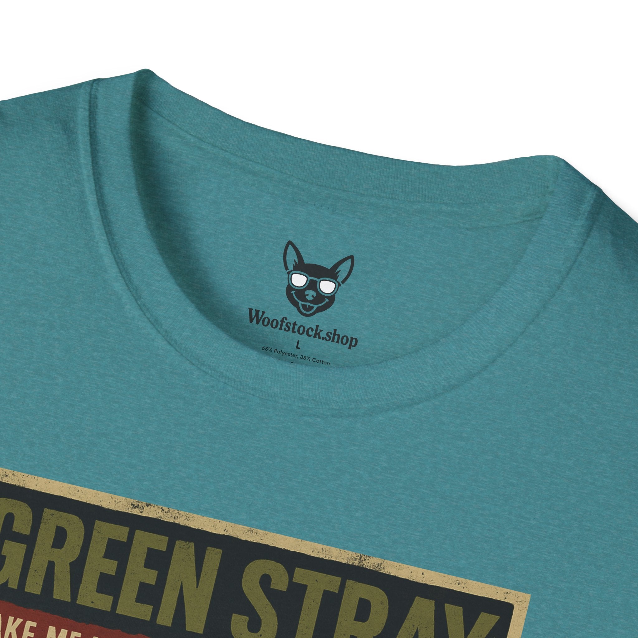 Green Day Concert Poster Dog Parody Unisex Softstyle T-Shirt – Funny Tee for Music and Dog Lovers