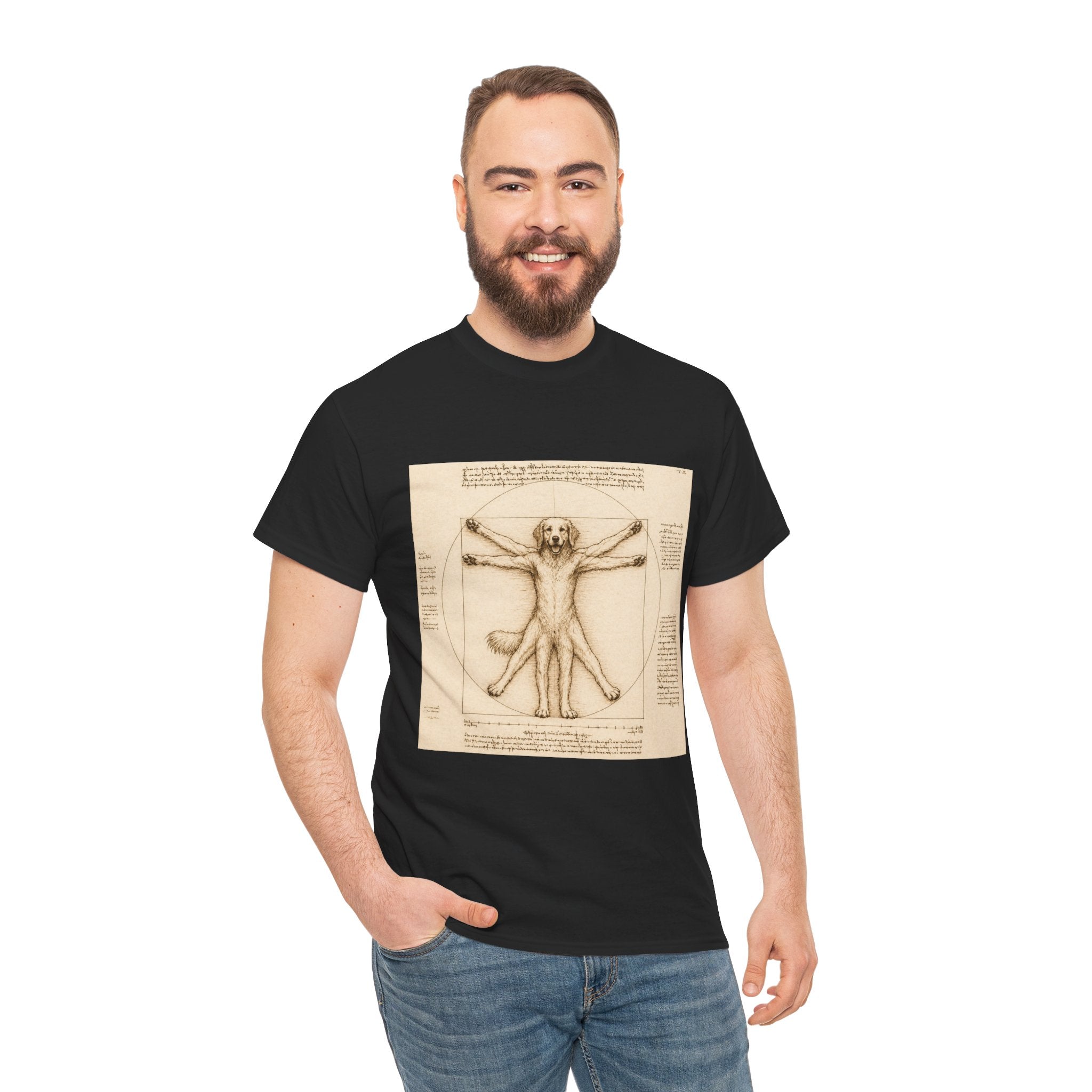 The Furtruvian Man -- Funny Shirt for Dog and Art Lovers