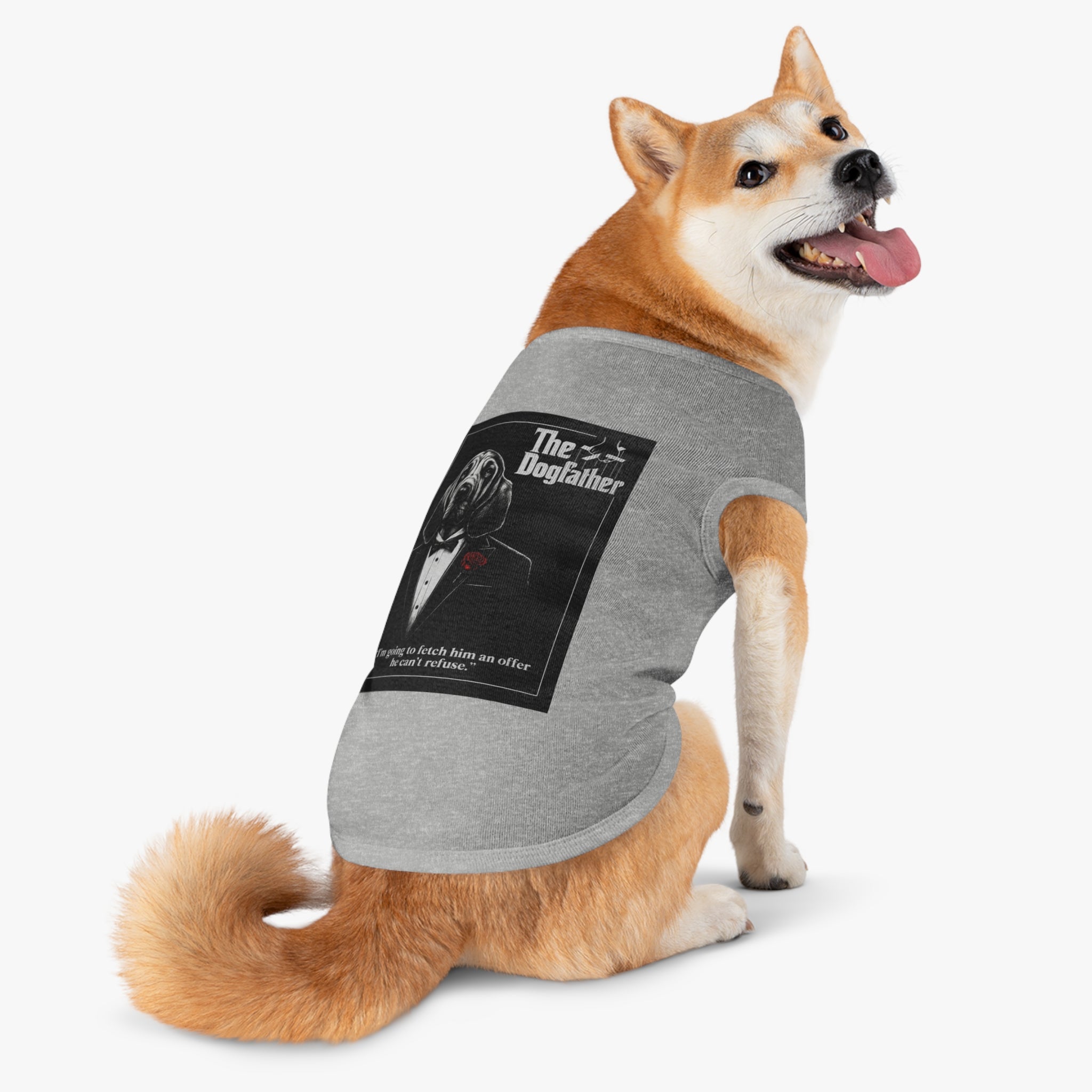 The Dogfather Pet Tank Top-- Funny "The Godfather" Parody Shirt for Dog Lovers