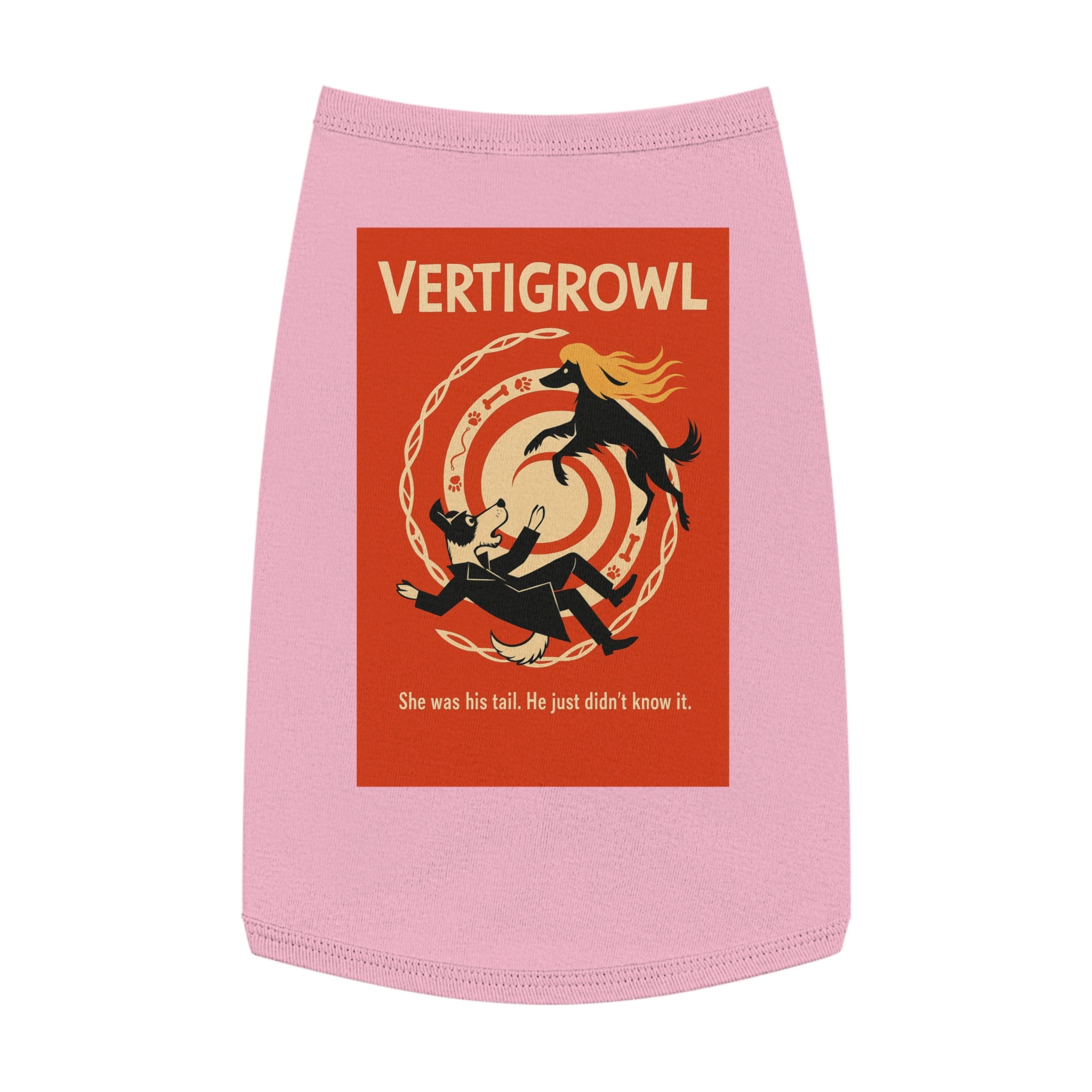 Vertigrowl Pug Pet Tank Top-- Funny Parody Shirt for Dog Lovers