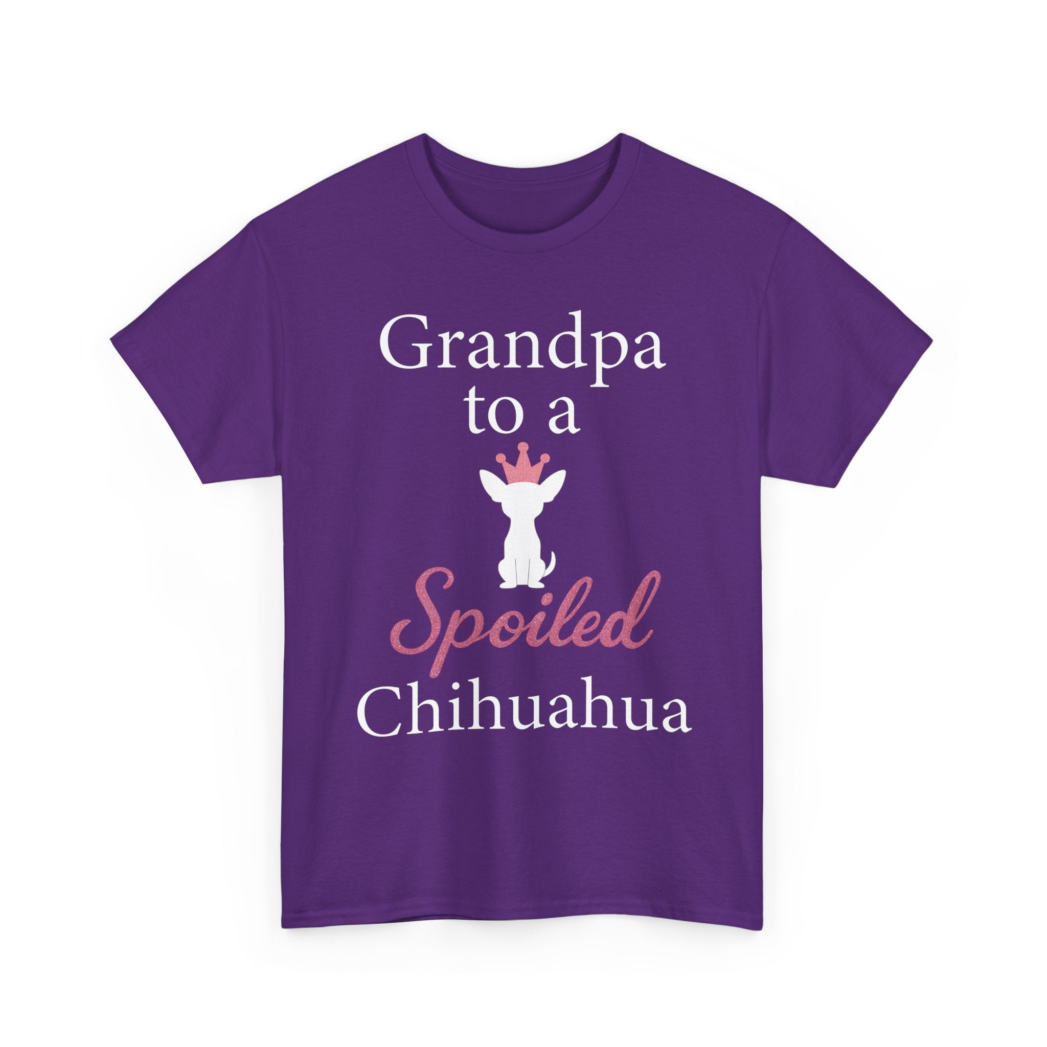 Grandpa to a Spoiled Chihuahua T-Shirt — Funny Shirt for Dog Lovers