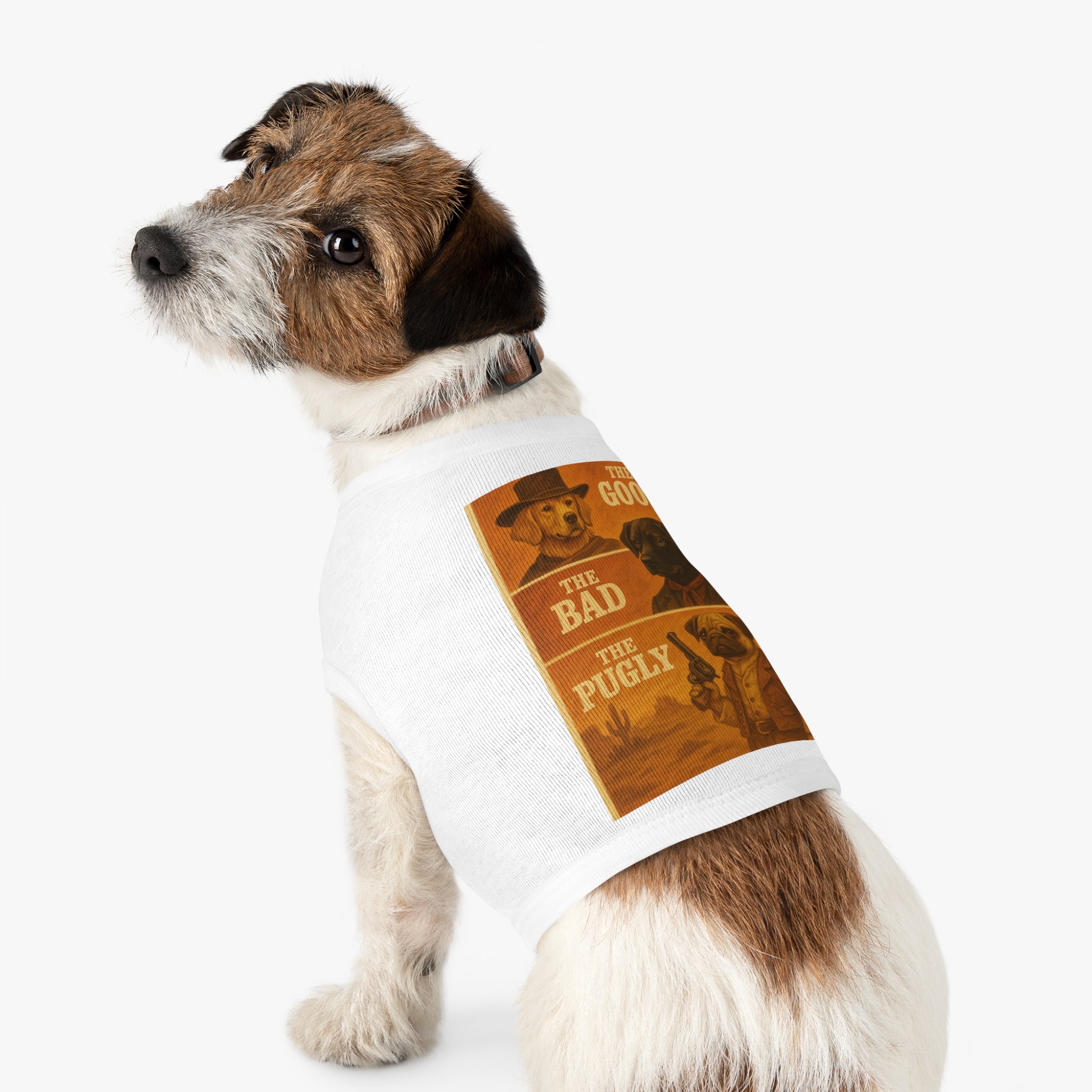 The Good, The Bad, The Pugly Pet Tank Top-- Funny Parody Shirt for Dog Lovers