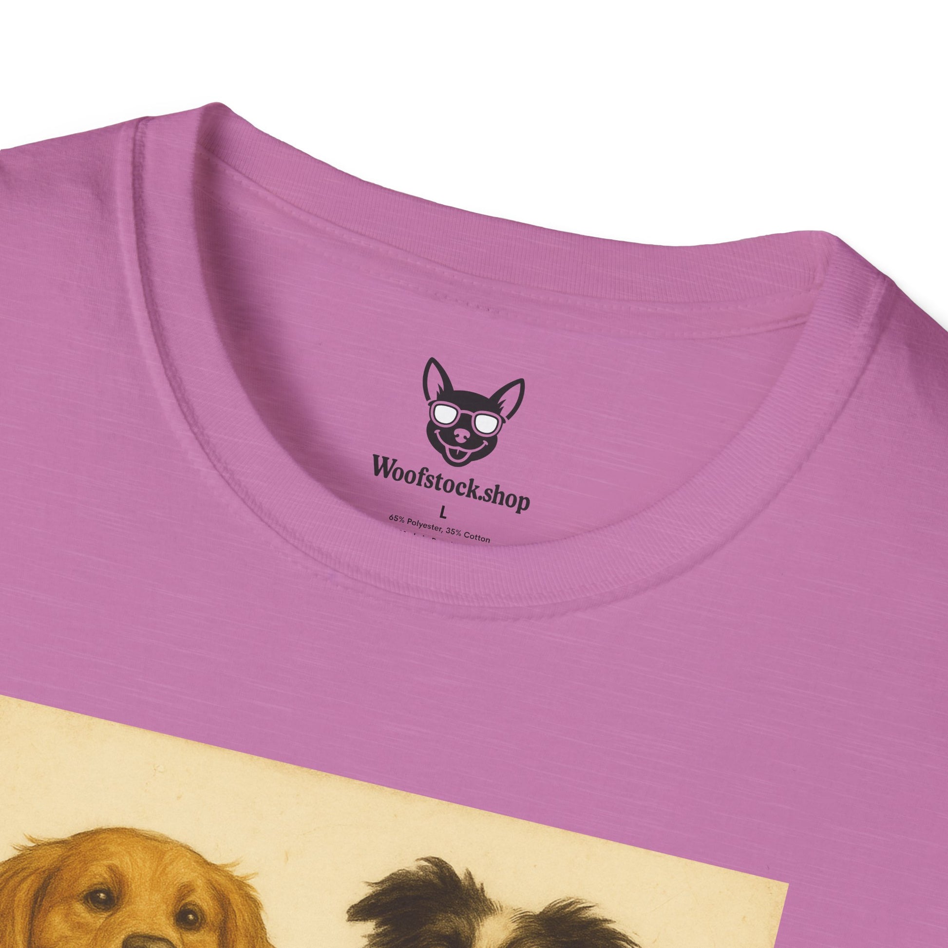 American Pie Movie Poster Dog Parody Unisex Softstyle T-Shirt -- Funny Dog Movie Tee for Film and Dog Lovers