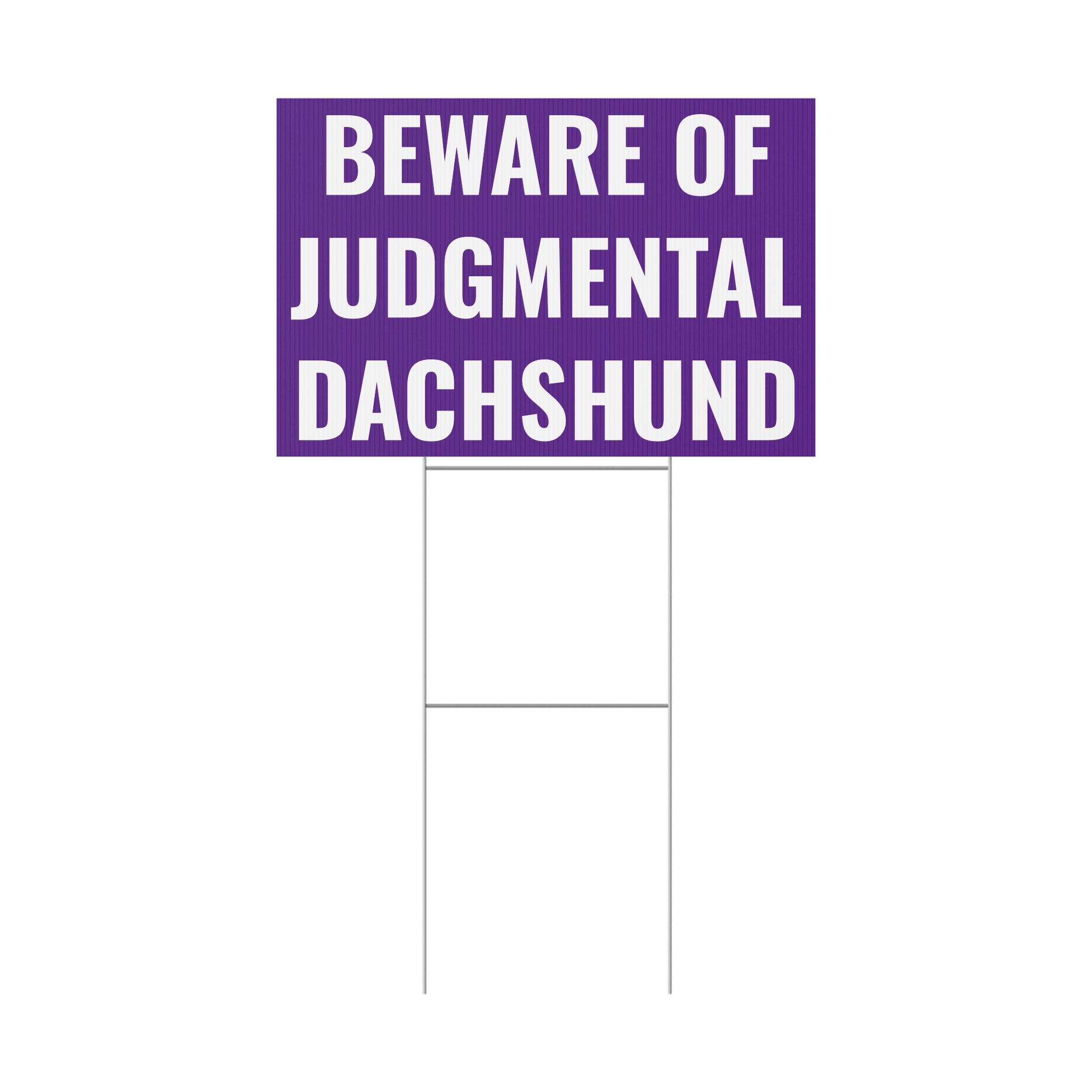 Copy of Beware of Anxious Chihuahua Yard Sign - Funny Dog Warning Plastic Lawn Sign