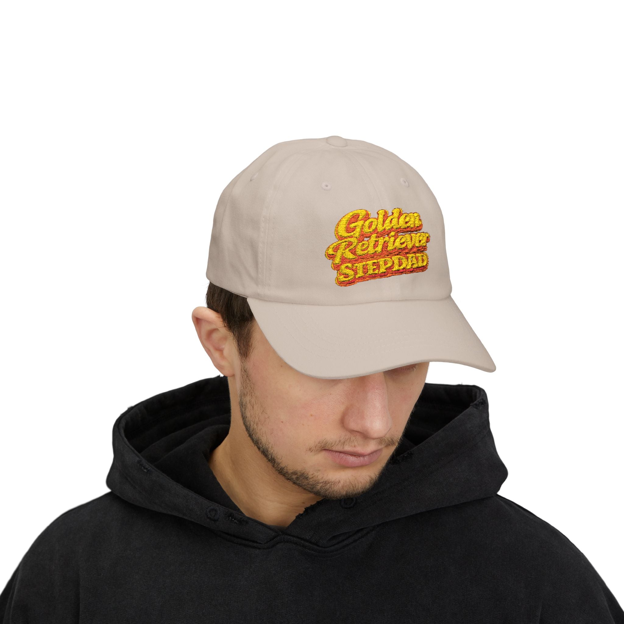 Golden Retriever Stepdad Dad Cap — Embroidered Baseball Hat for Pug Lovers
