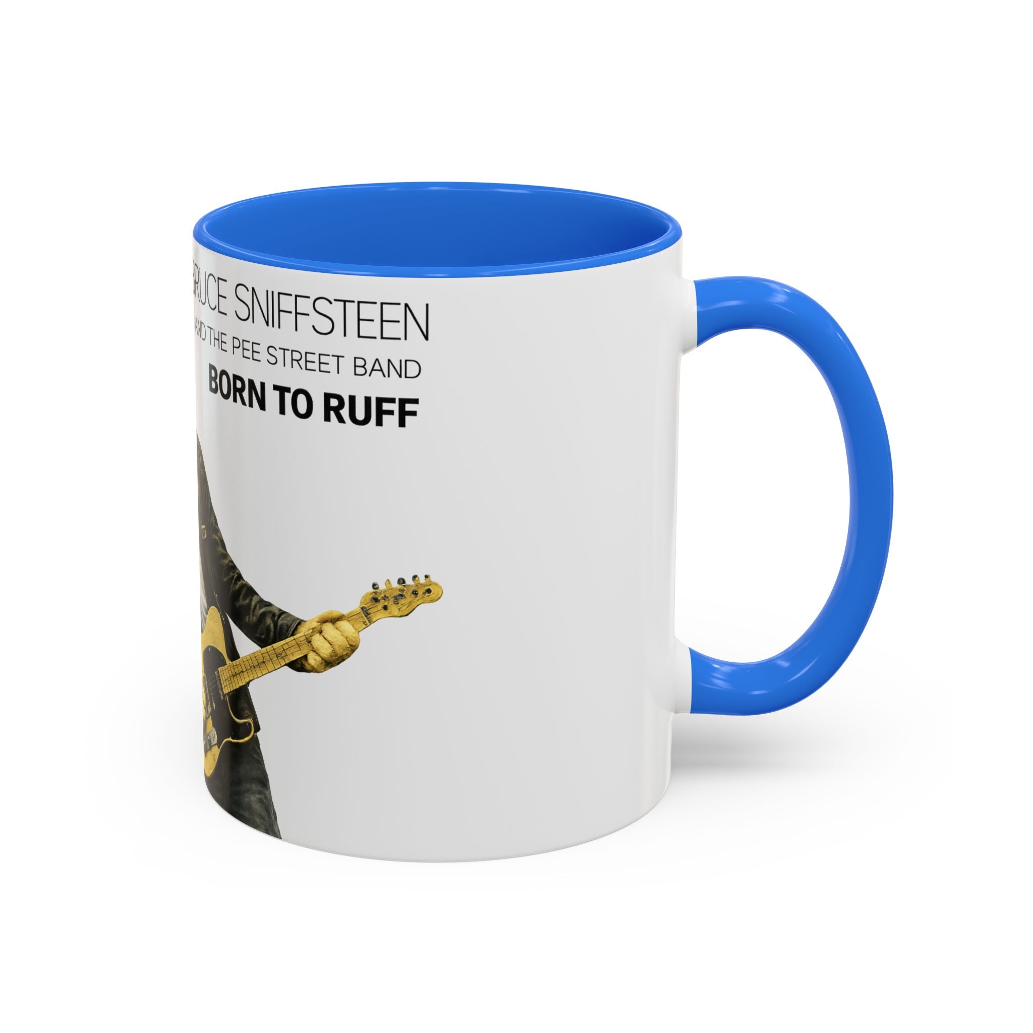 Bruce Sniffsteen & the Pee Street Band Coffee Mug -- Funny Bruce Springsteen 2026 Tour Mug Parody