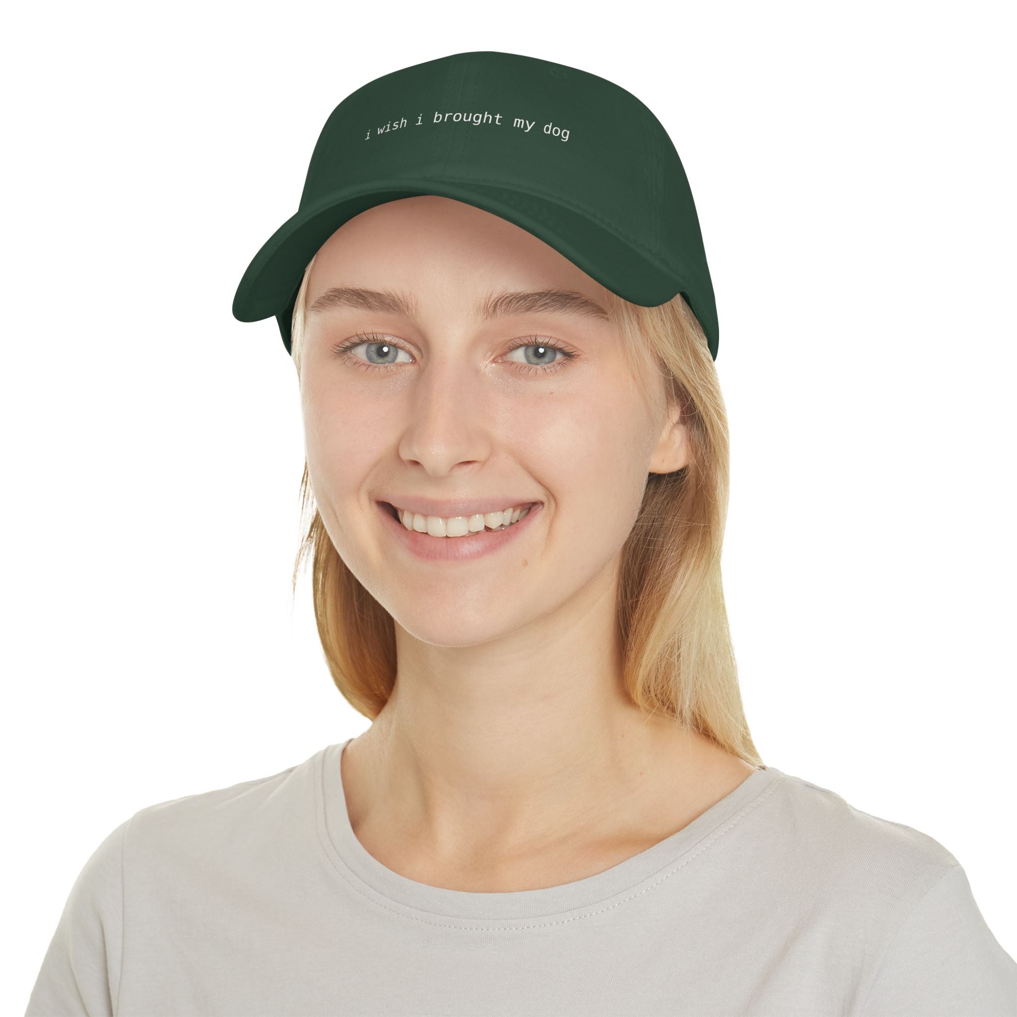 I Wish I Brought My Dog Low Profile Baseball Cap