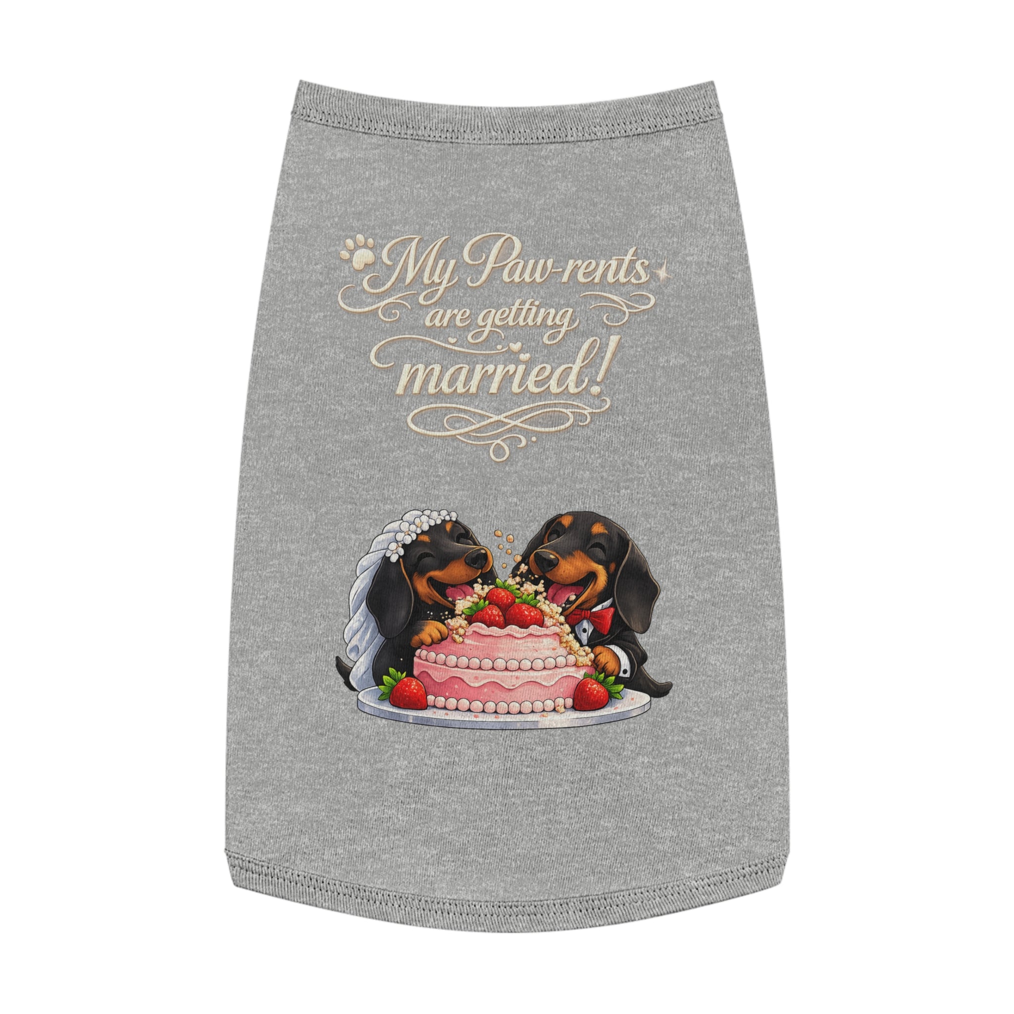 Engagement Gift for Dog Lovers -- My Pawrents Are Getting Married Dog Shirt Wedding Gift (Dachshund)