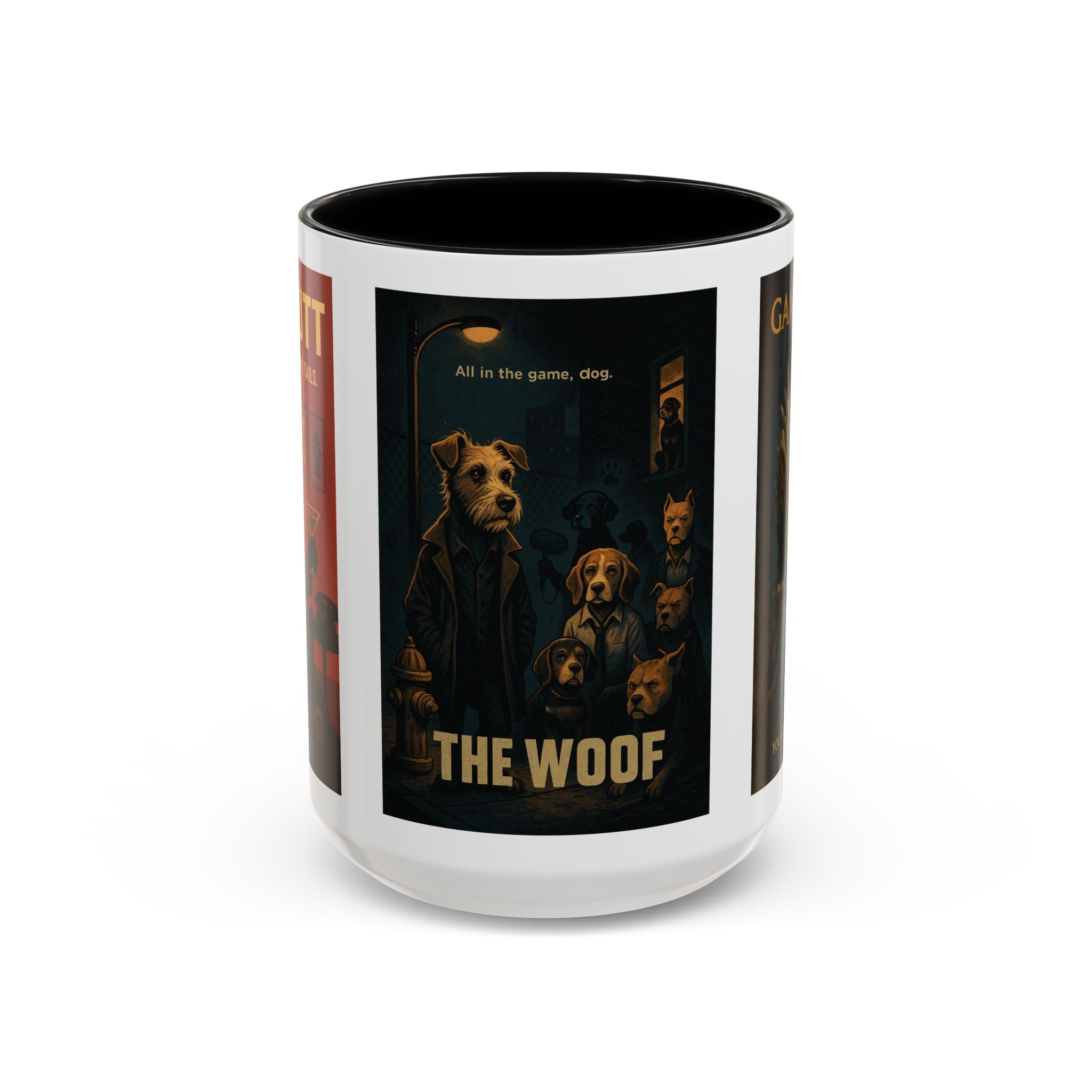 Golden TV Classics Dog Parody Coffee Mug – Mad Men, The Wire & Game of Thrones