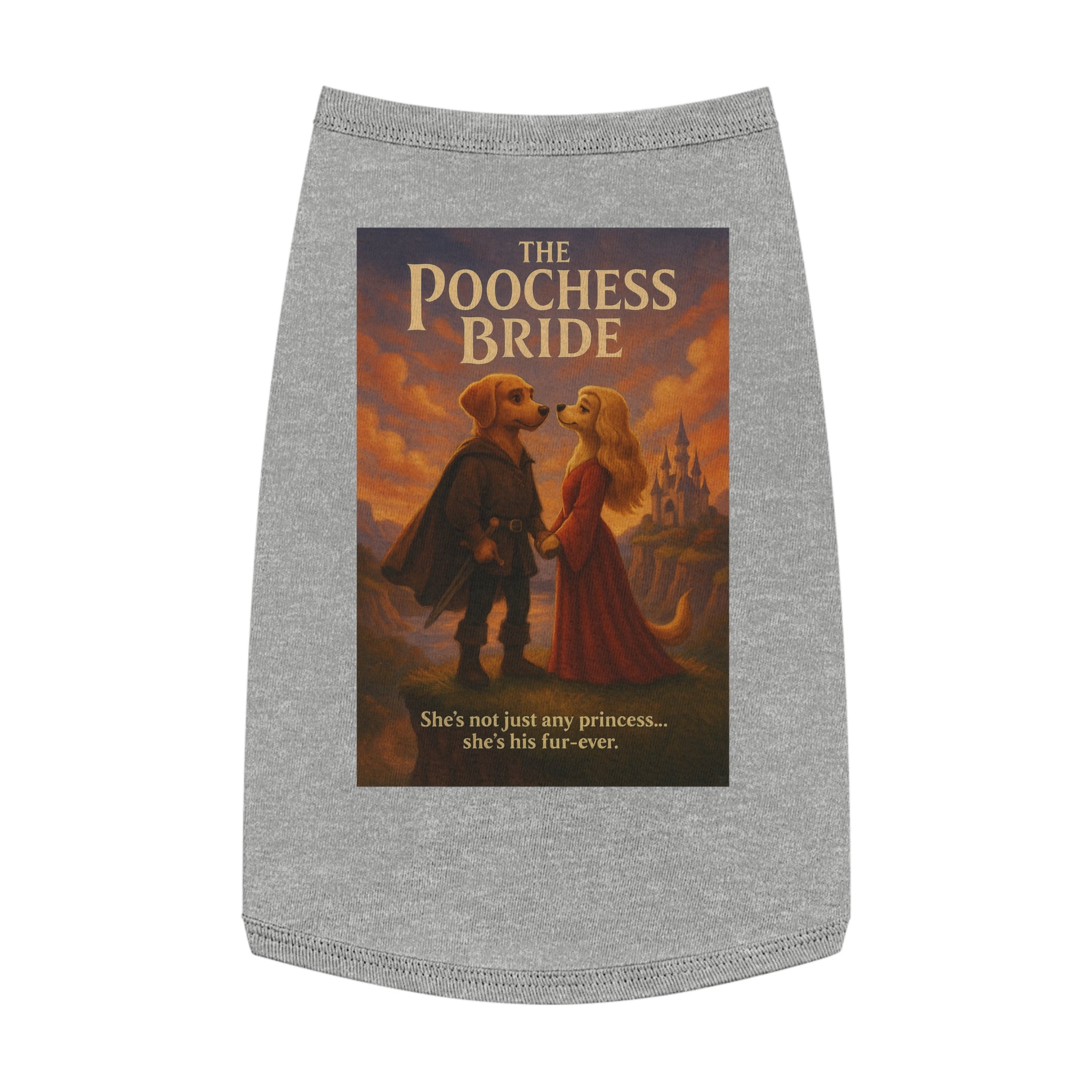 The Poochess Bride Pet Tank Top-- Funny Parody Shirt for Dogs Lovers