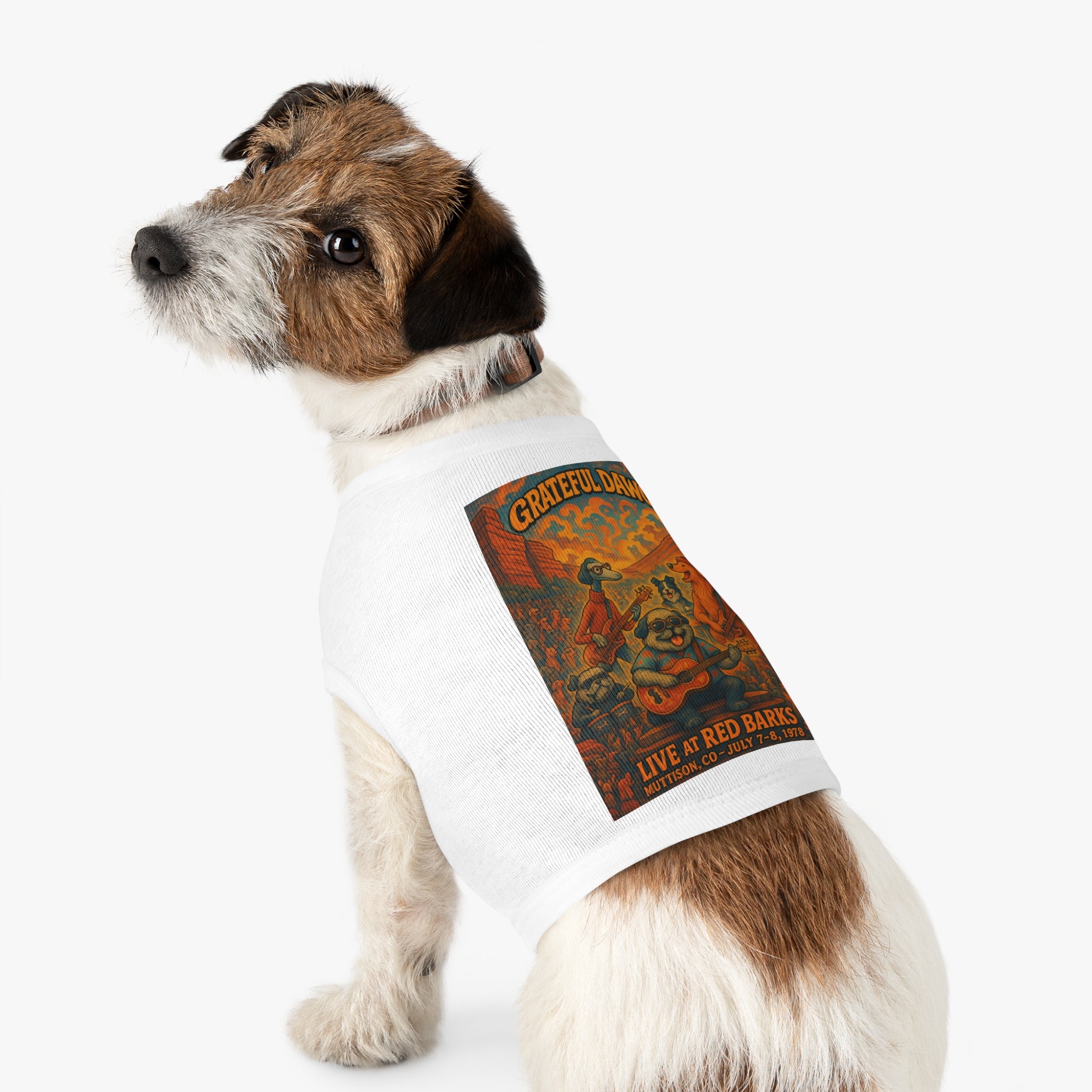 Grateful Dawgs Pet Tank Top-- Funny Parody Concert Shirt for Dog Lovers