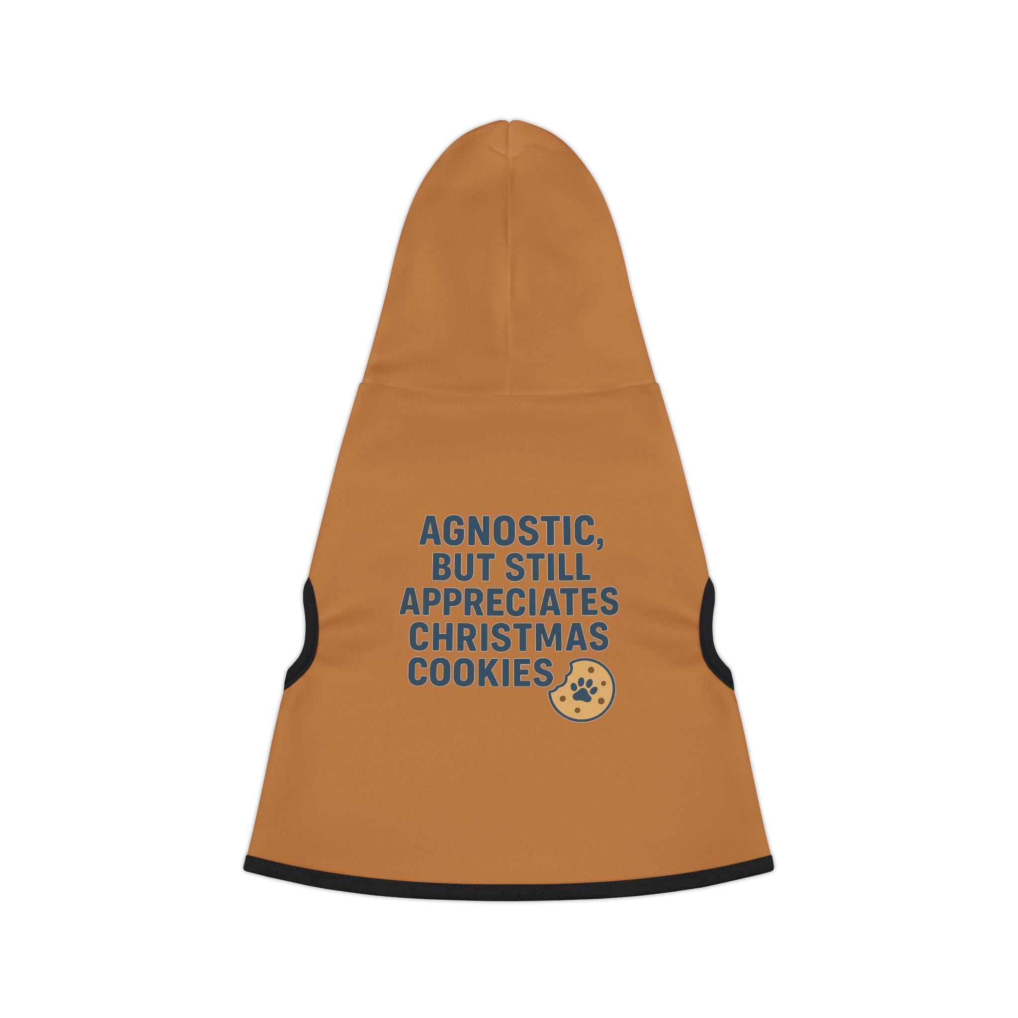 Agnostic, But Still Appreciates Christmas Cookies Dog Hoodie -- Funny Dog Christmas Apparel