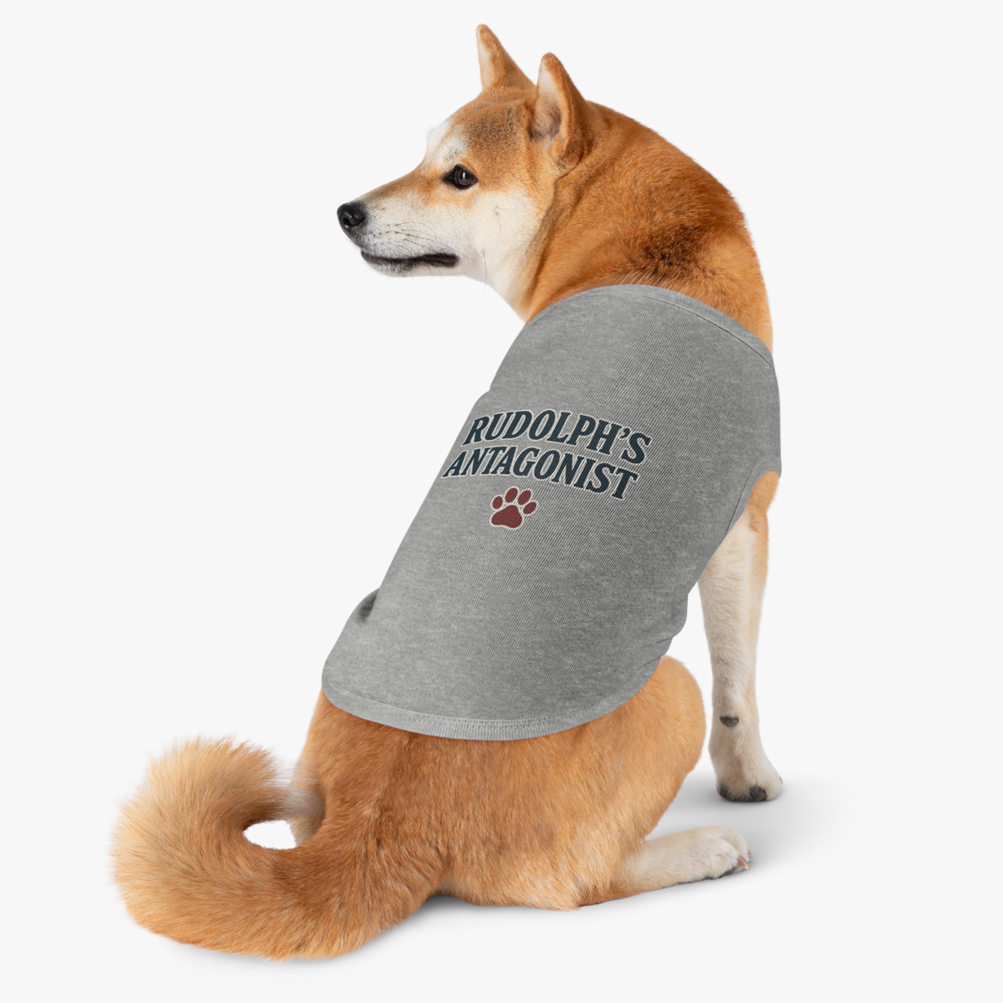 Rudolph's Antagonist Dog Tank Top -- Funny Christmas Apparel for Dogs