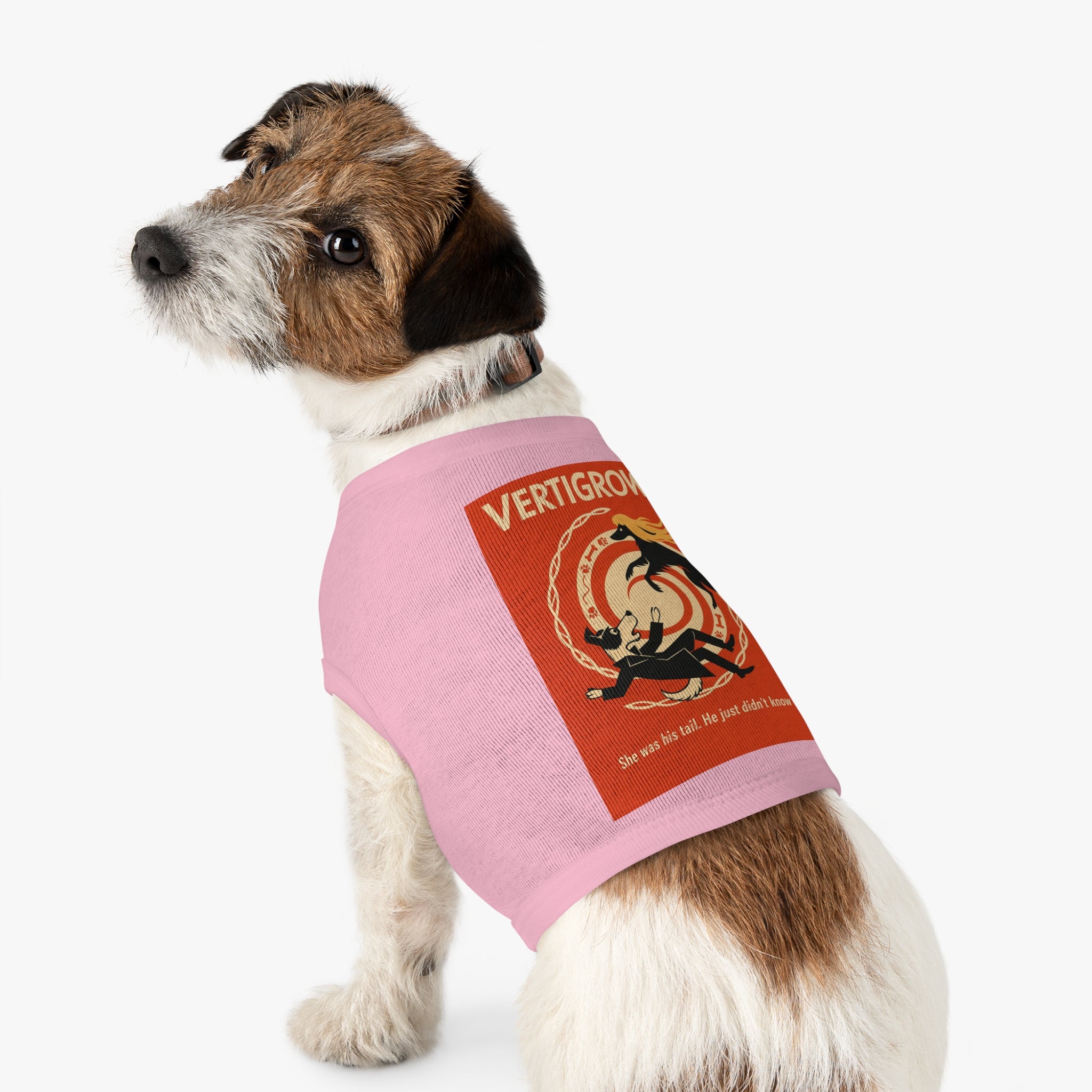 Vertigrowl Pug Pet Tank Top-- Funny Parody Shirt for Dog Lovers
