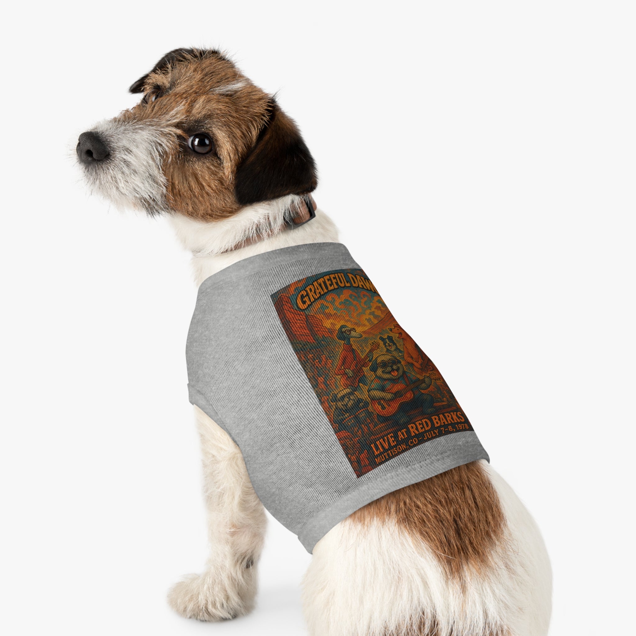 Grateful Dawgs Pet Tank Top-- Funny Parody Concert Shirt for Dog Lovers