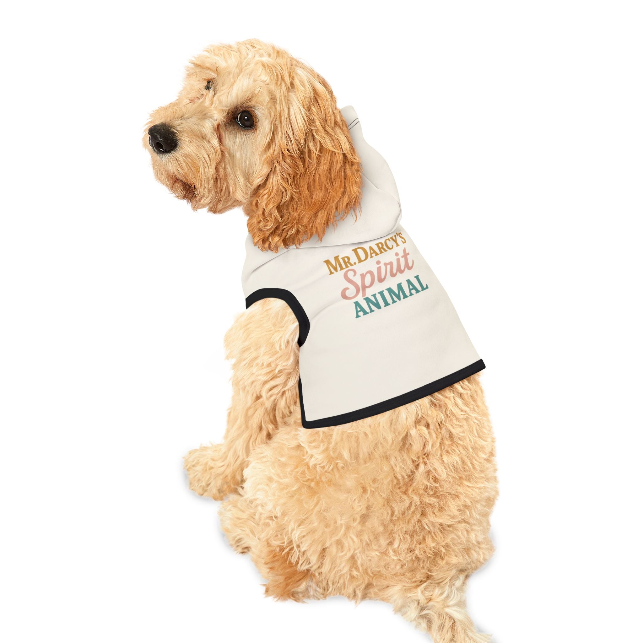 Mr. Darcy’s Spirit Animal Dog Hoodie – Funny Literary Pet Sweatshirt for Dramatic Romantic Pups