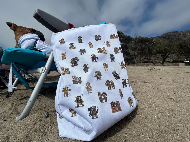 Movie Pugs Tote Bag – Hilarious Bag for Dog Lovers and Cinema Fans